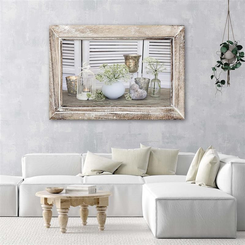 Canvasbillede, stilleben Shabby Chic
