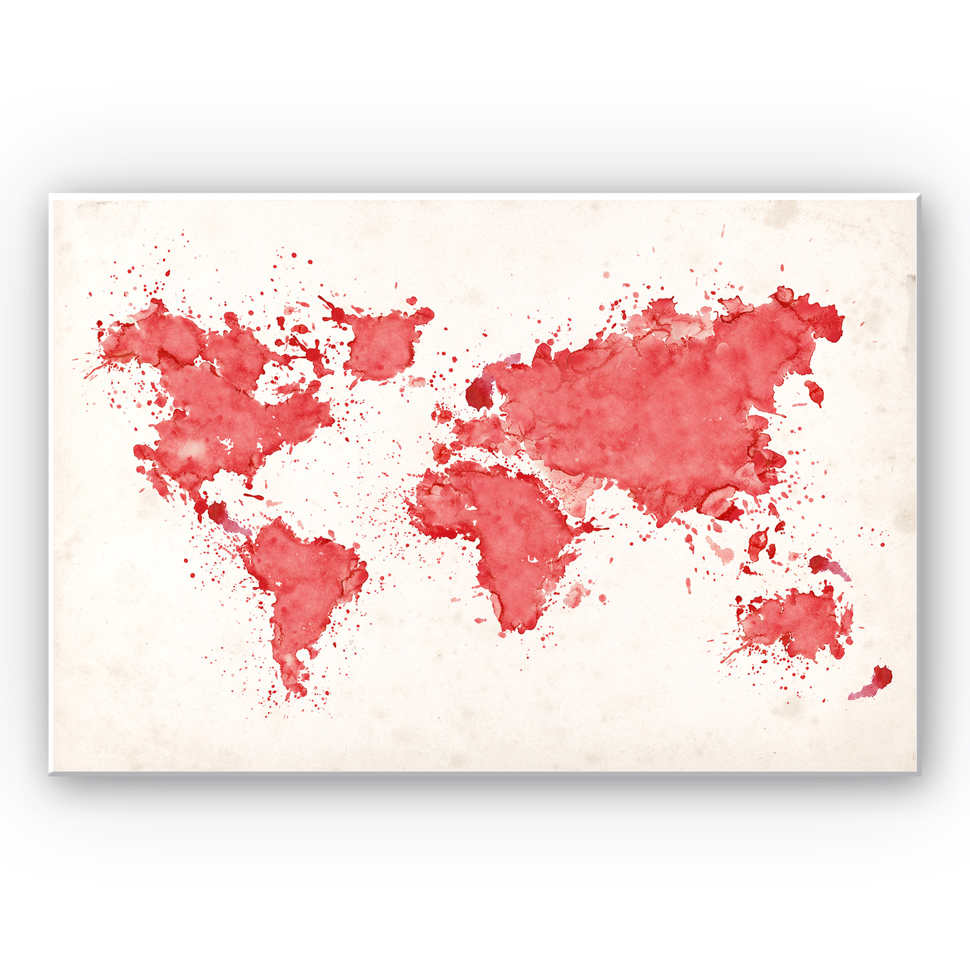 Stampa su Forex - Carta mondiale - acquarello