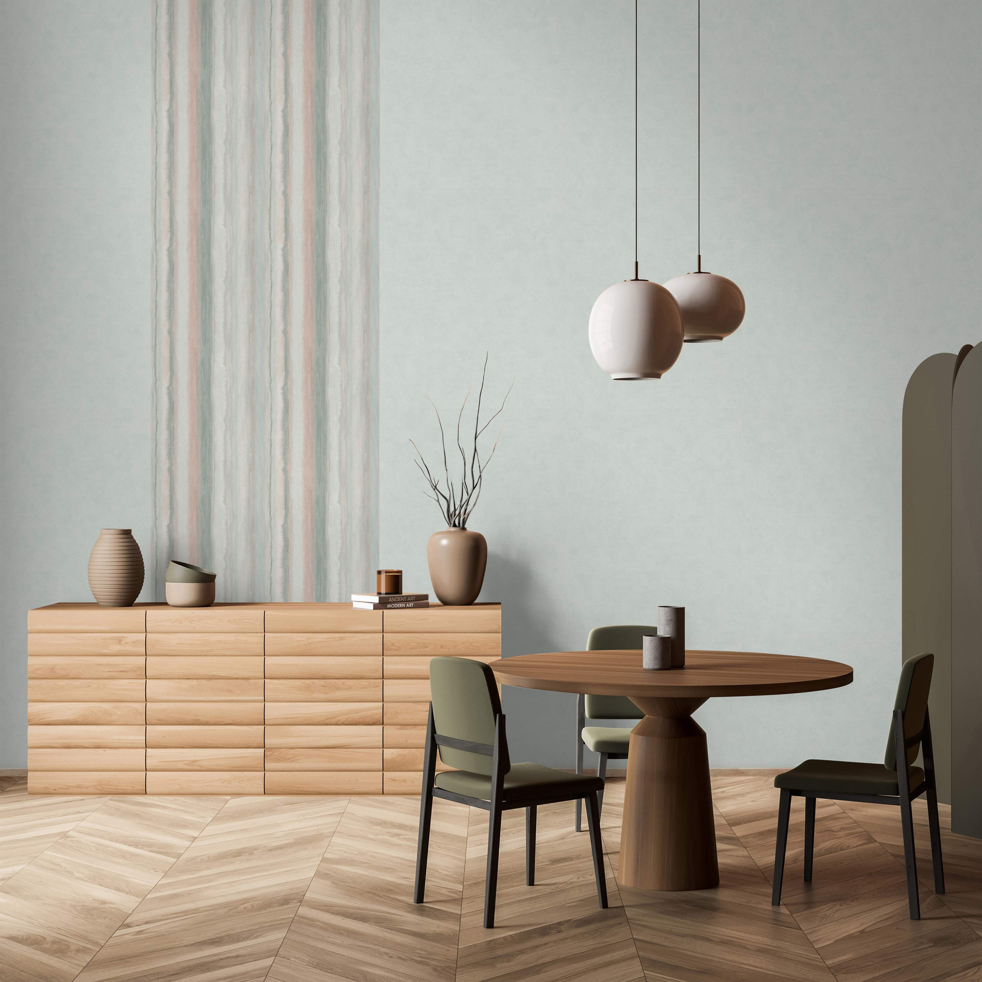 Effen behang, effen vliesbehang Shades Iconic groen