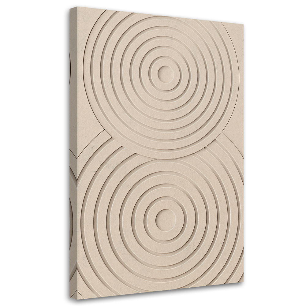 Leinwandbild Sand Kreise