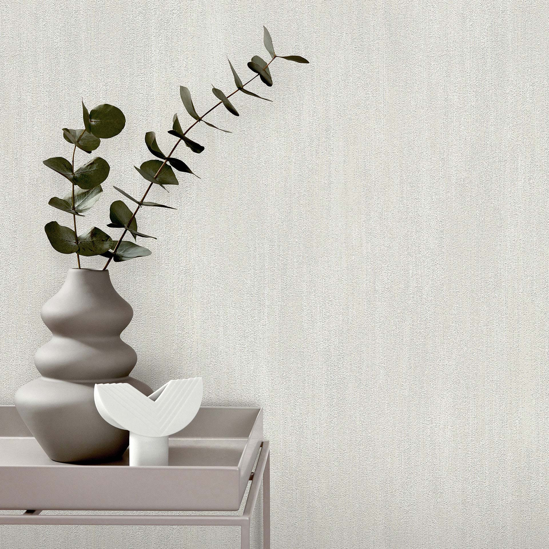 Vliesbehang, behang voor op de muur Cameo licht taupe