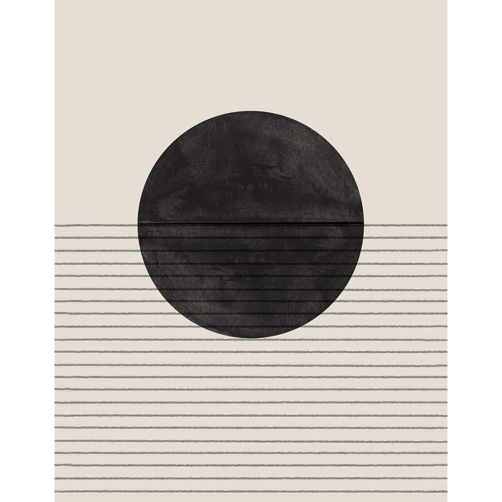 Fotobehang 1X Studio - Zwart Wit Spel Abstract