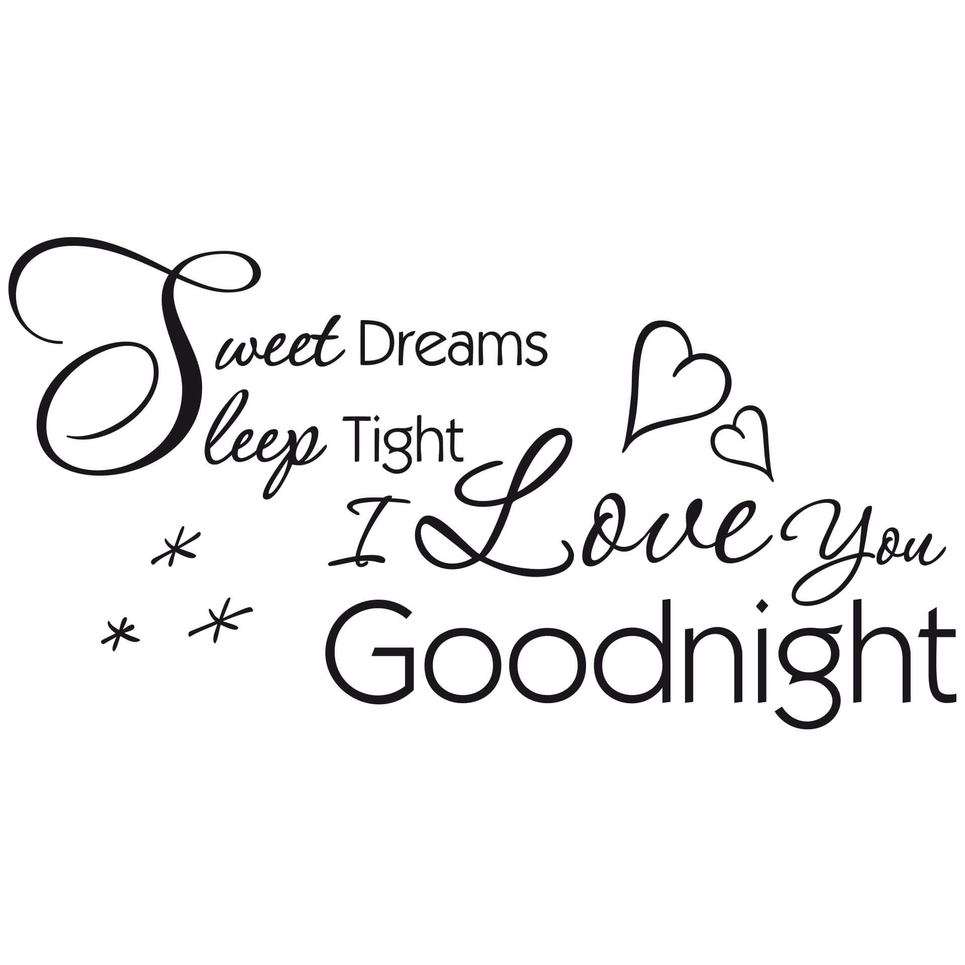 Wandtattoo Sweet dreams, sleep tight...