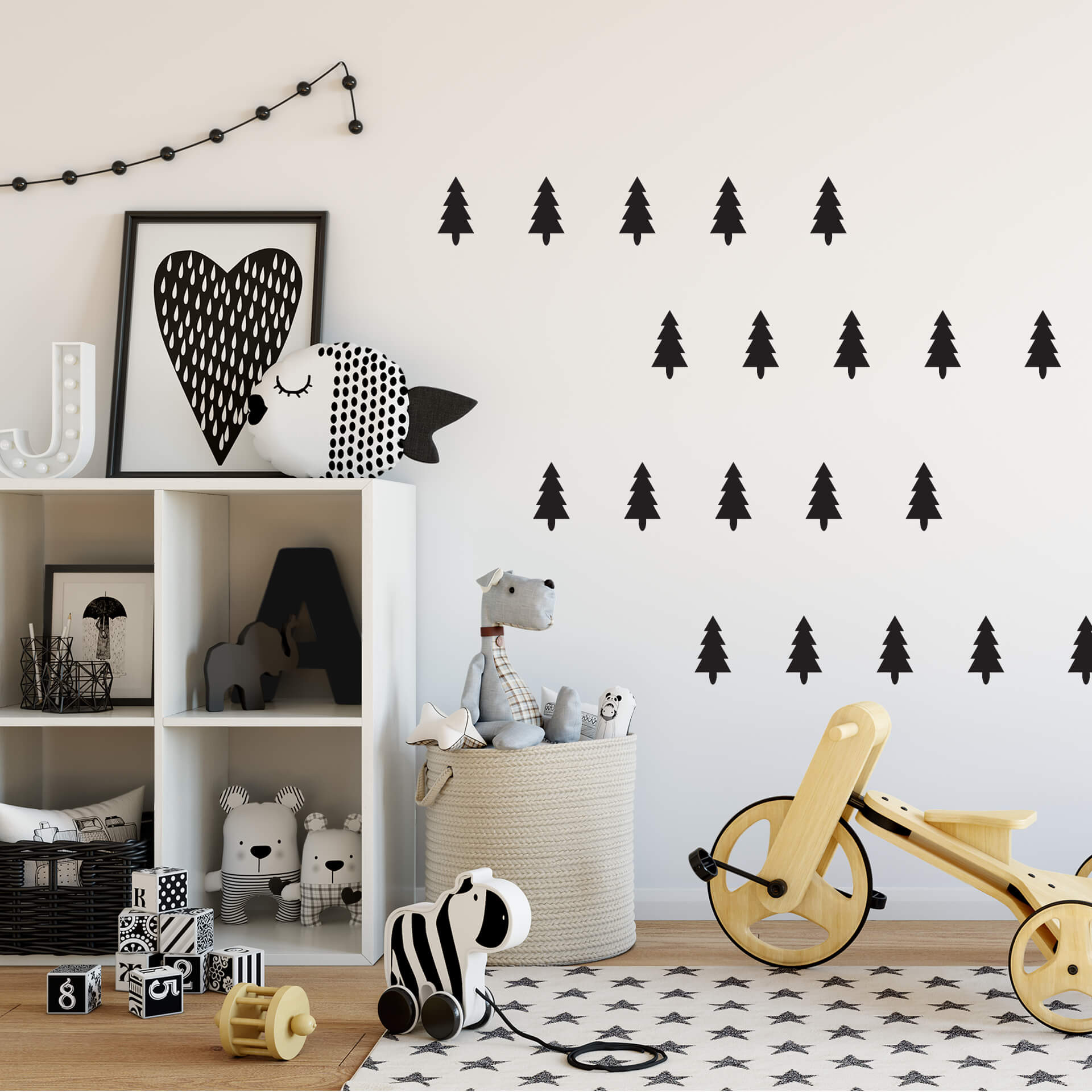 Wallsticker - Grantræer (11 stk)