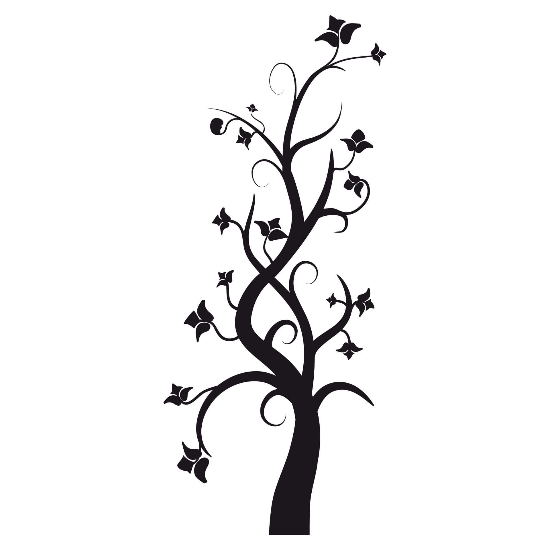 Wallsticker Tornerose Træet