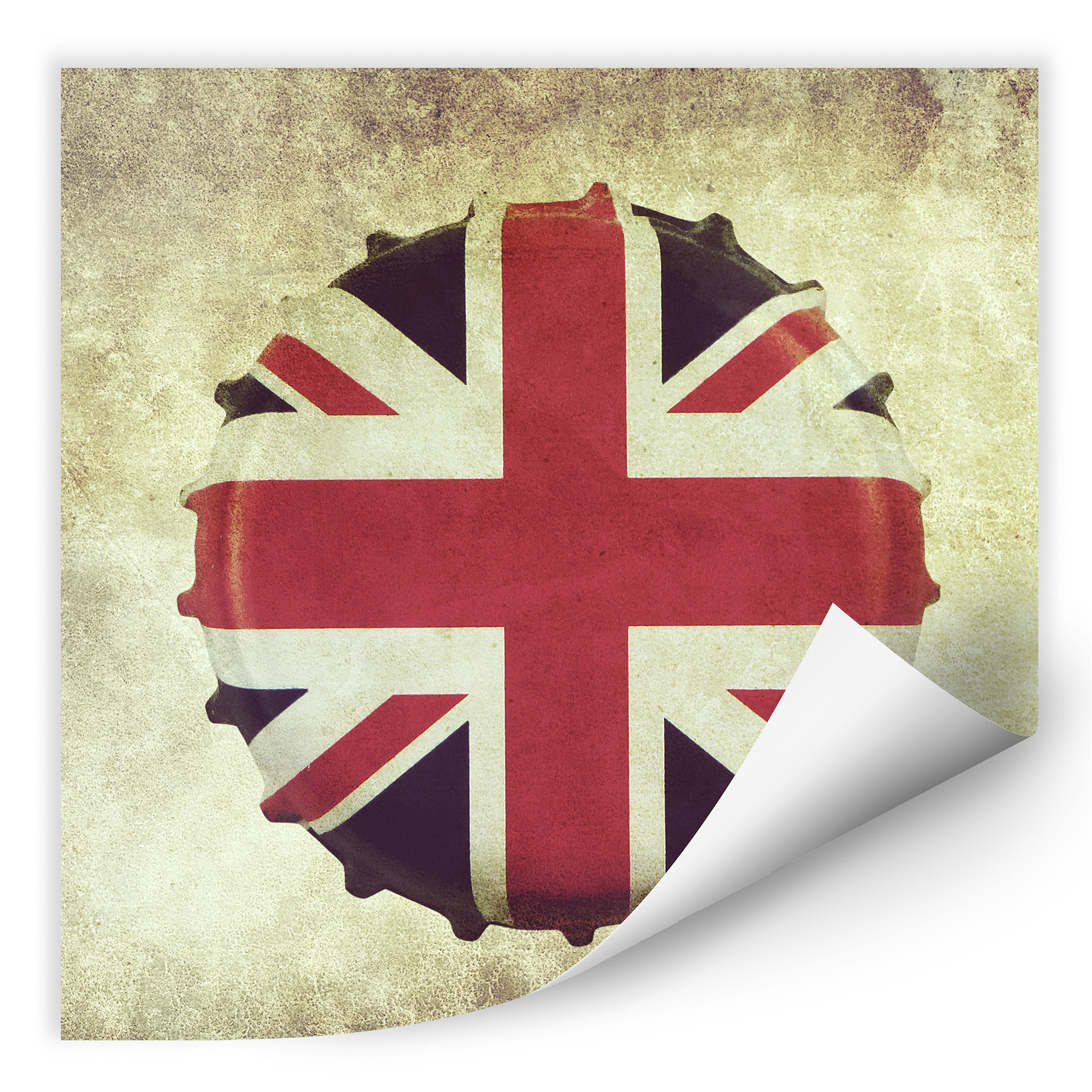 Wallprint W - Britischer Kronkorken