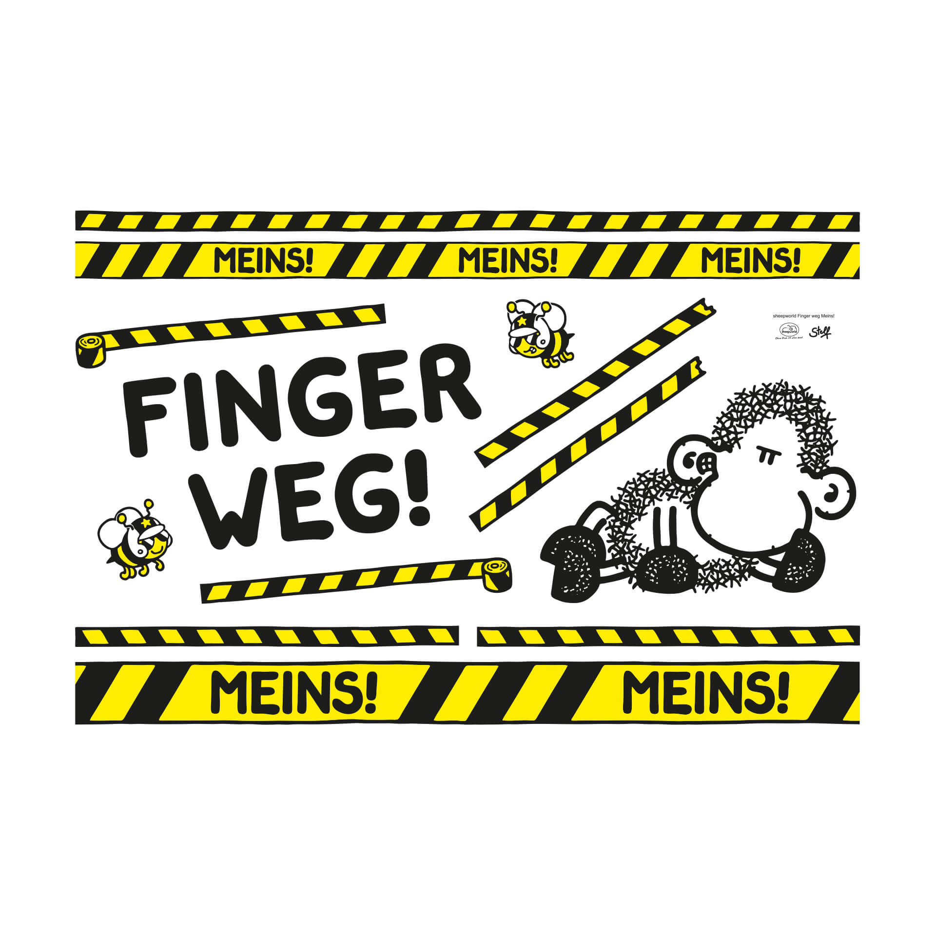 Wandtattoo Sheepworld Finger Weg! Meins!
