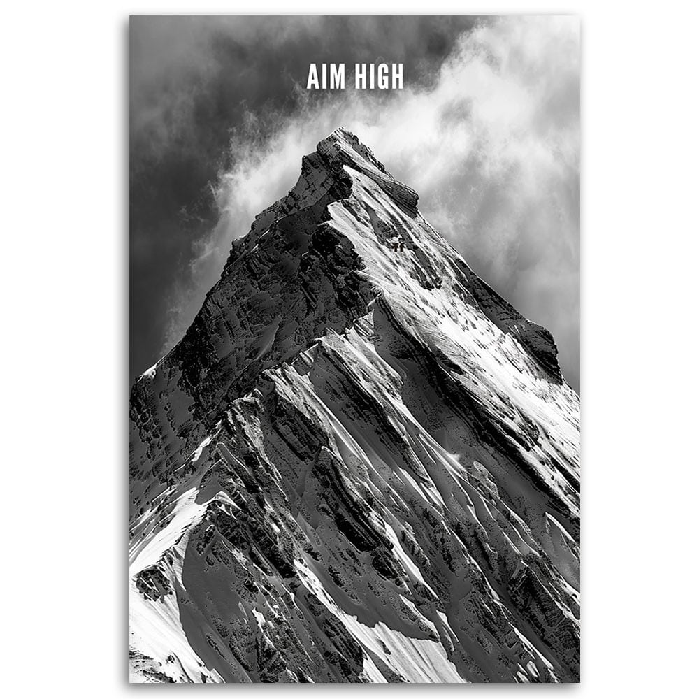 Leinwandbild Berge wollen hoch hinaus