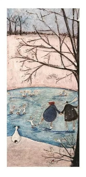 Plakat Sam Toft - Vinter kunsttryk, Sam Toft (30 x 60 cm)