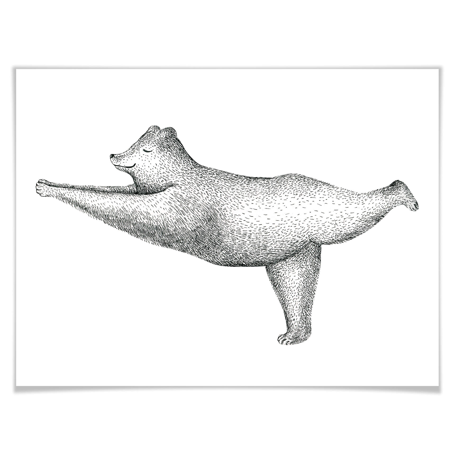 Poster Kvilis - Yoga Bär 02