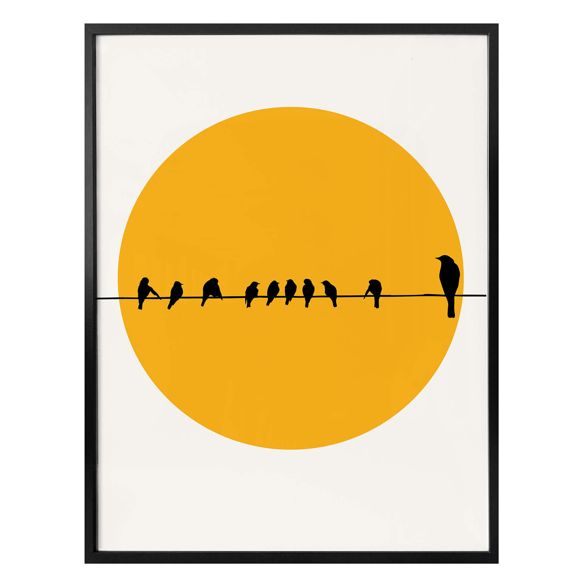 Plakat Kubistika - Ptasia rodzina