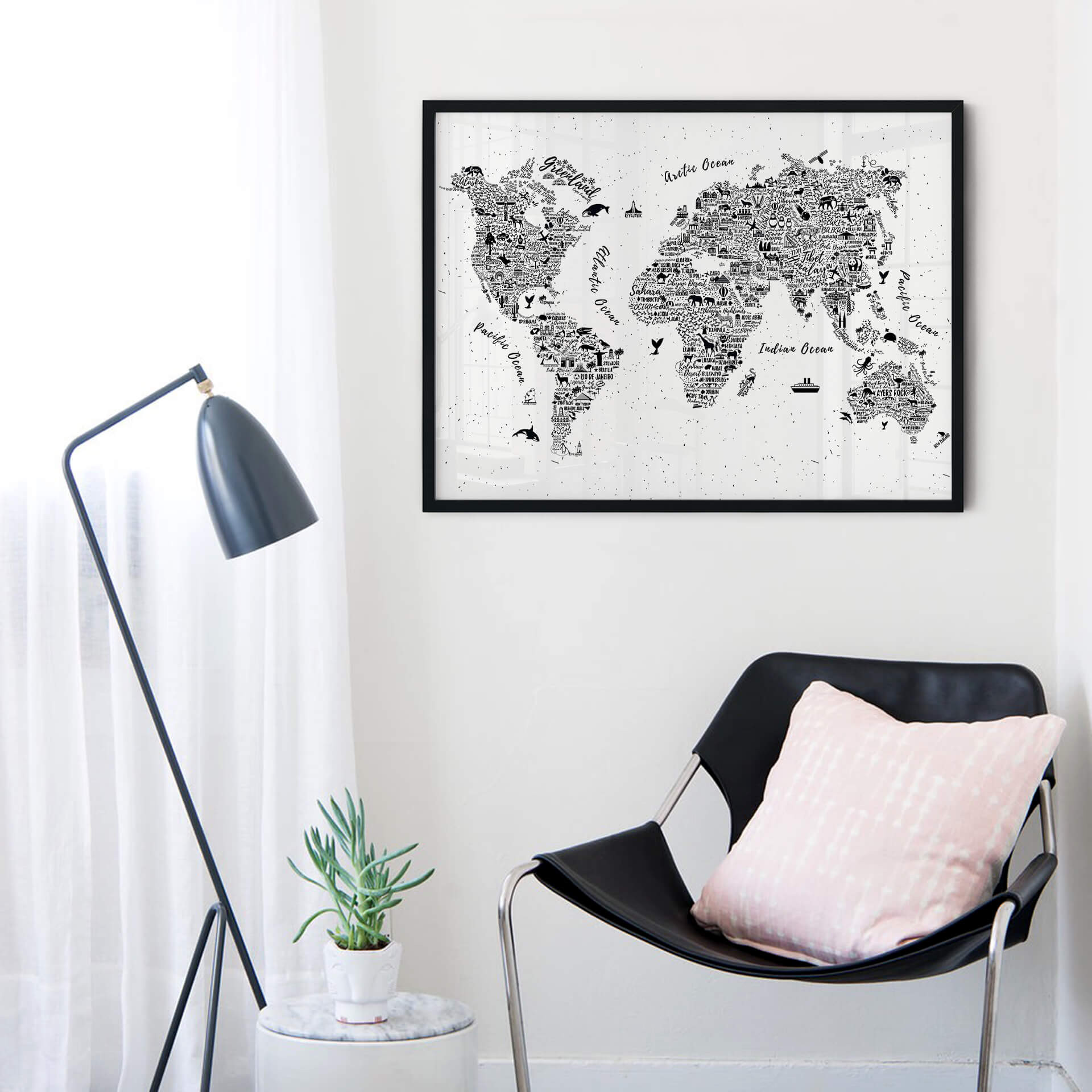 Poster Weltkarte - Around the world