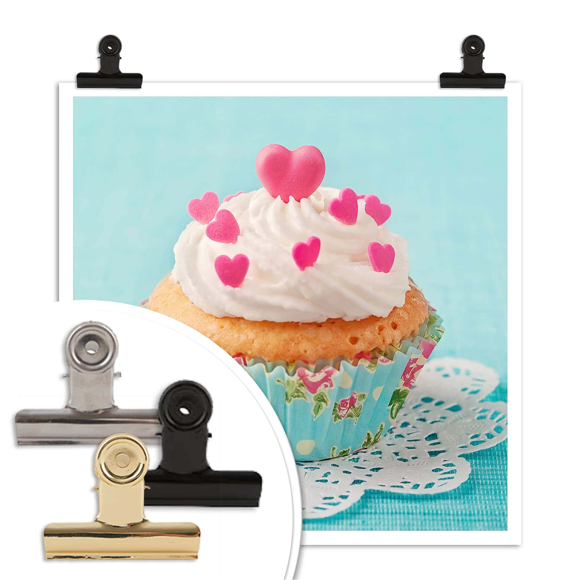 Poster - Hearts on Cupcake