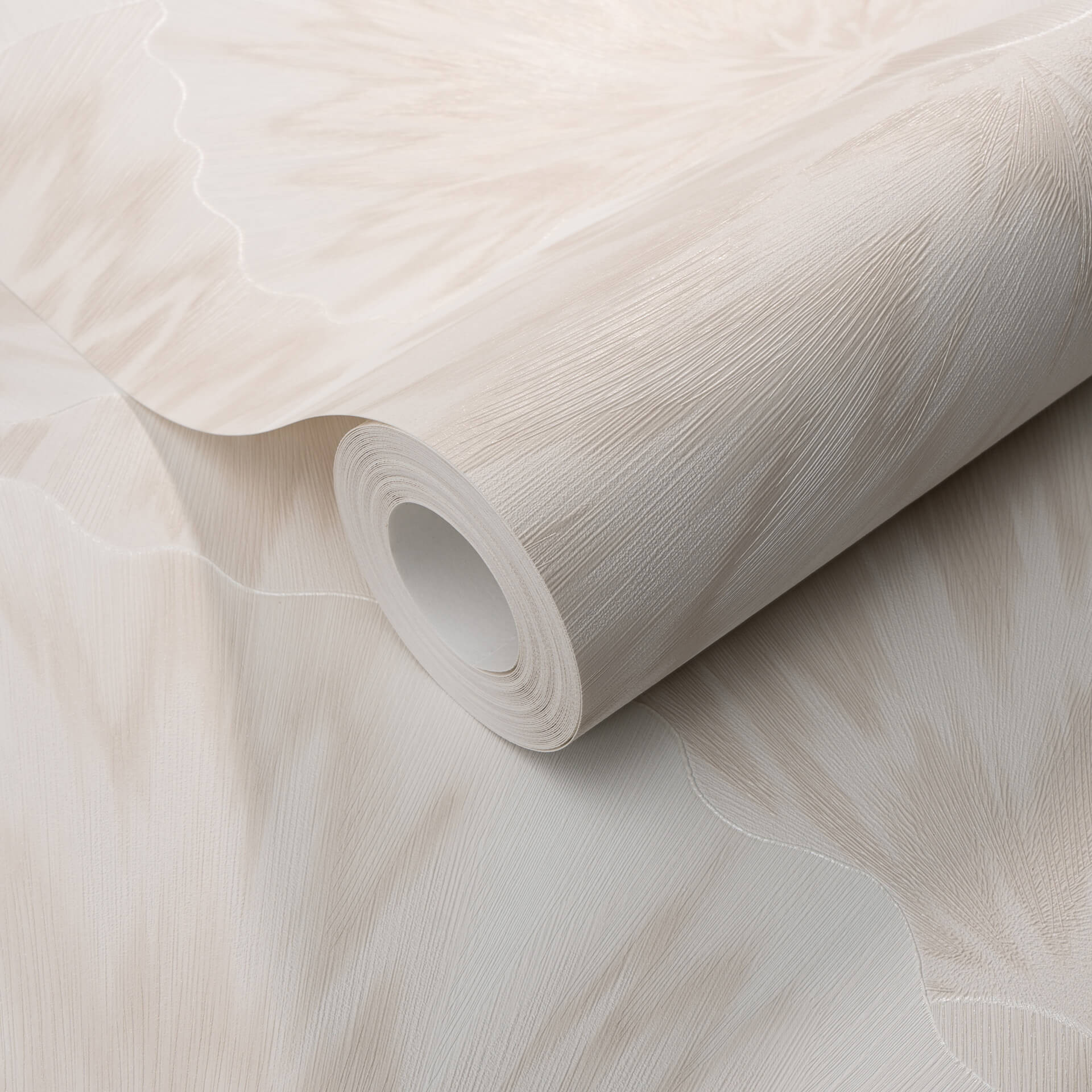 Vliesbehang met grafische patronen in beige