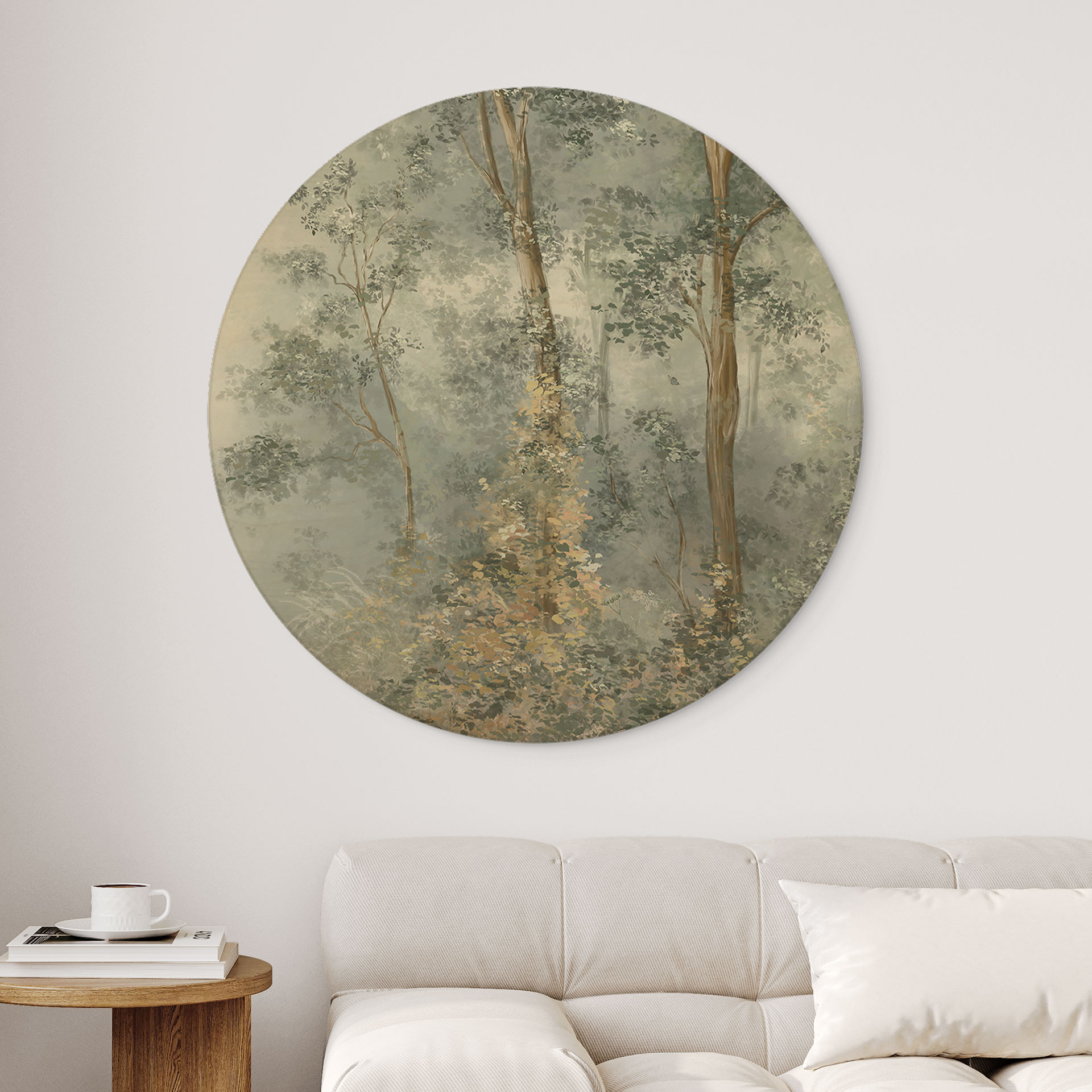 Houten Wanddecoratie Enchanted Forest - Ms Tiff - Rond