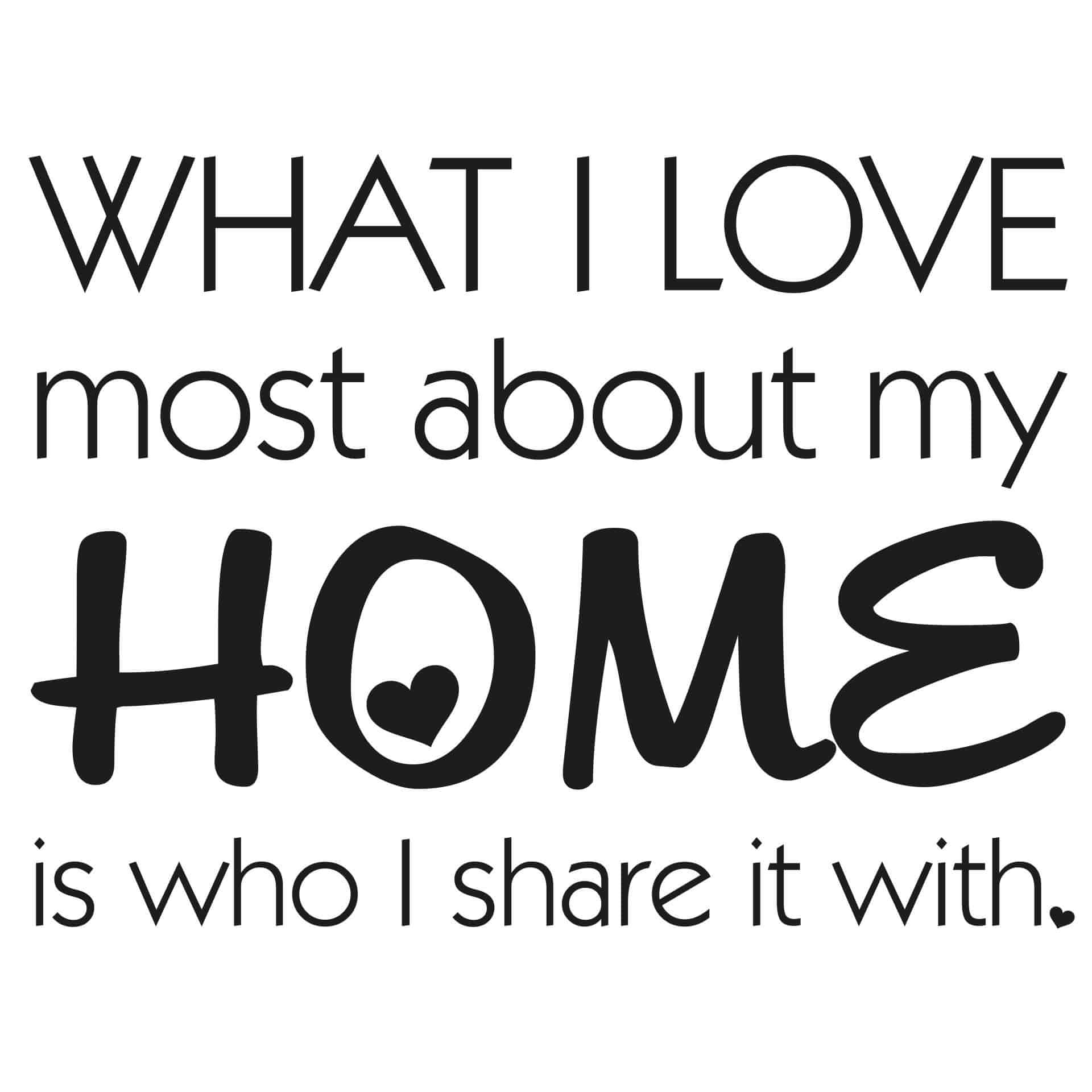 Wallsticker What I love most...2