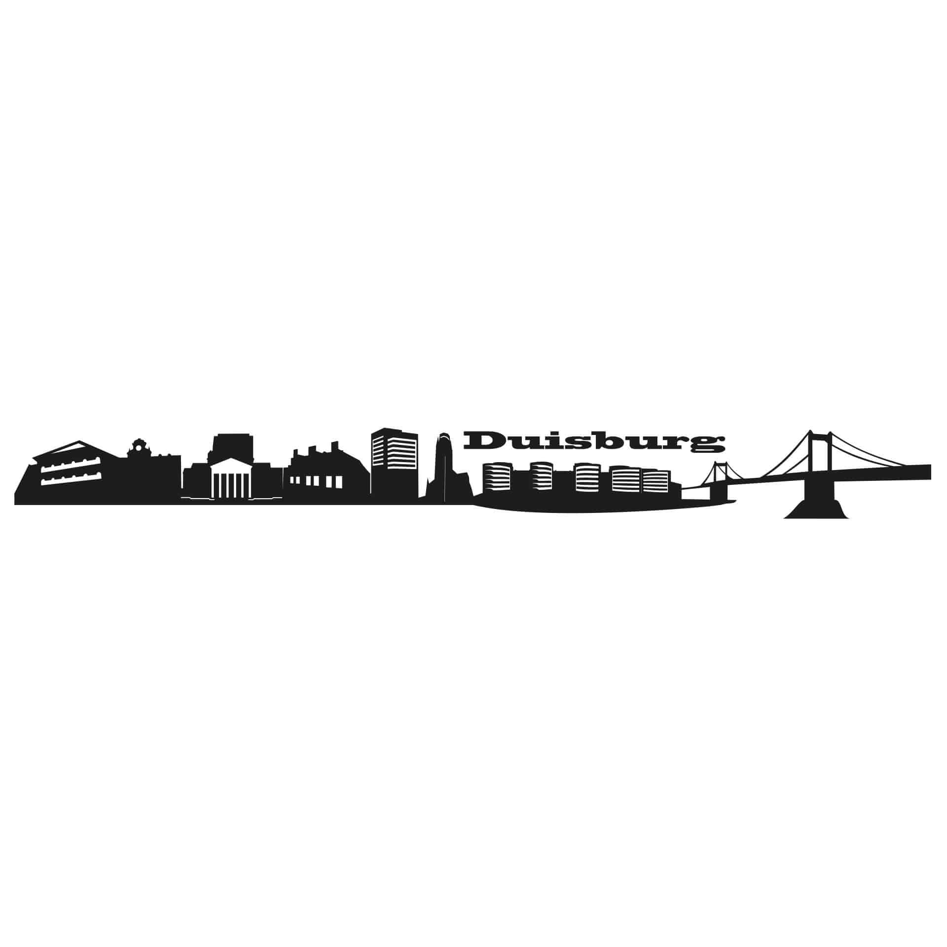 Wandtattoo Duisburg Skyline