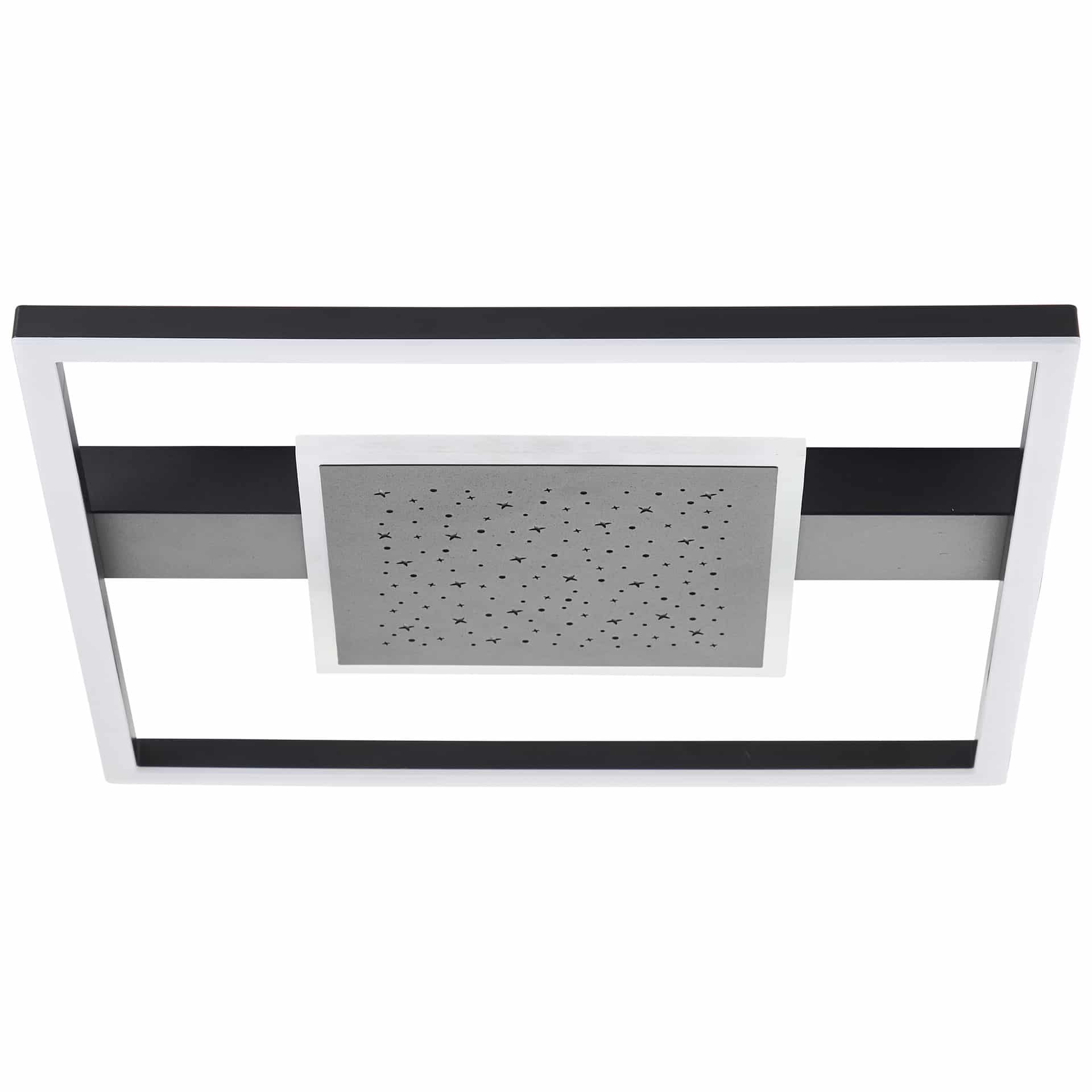 Deckenleuchte Maximilian, schwarz, 5 x 37 cm, Metall Glitzereffekt