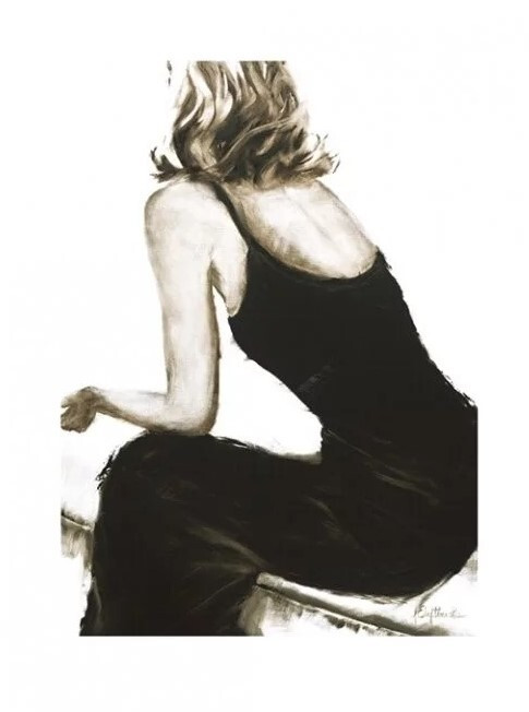 Poster Janel Eleftherakis - Little Black Dress II Kunstdruck (60 x 80 cm)