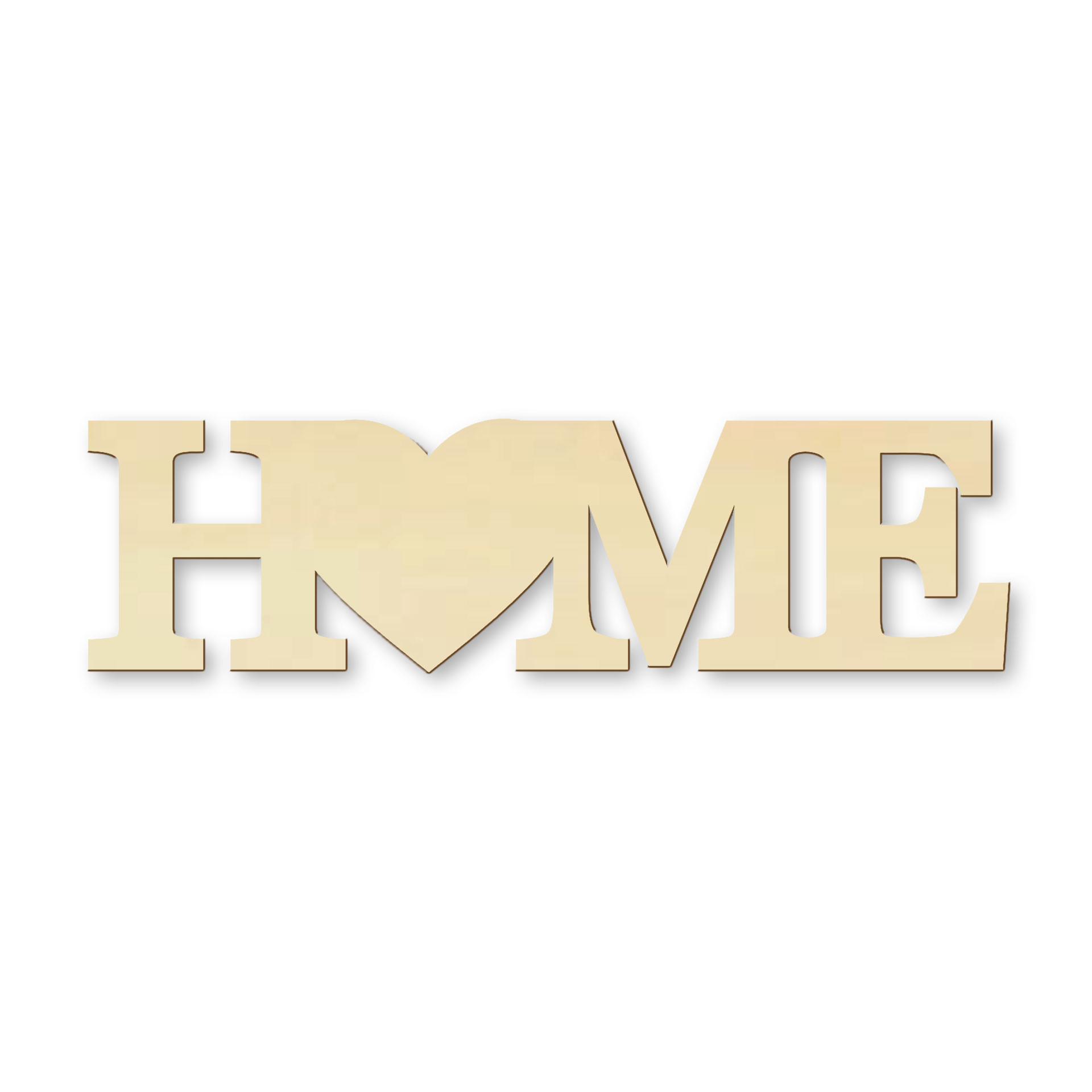 Drewniane litery Home-Heart