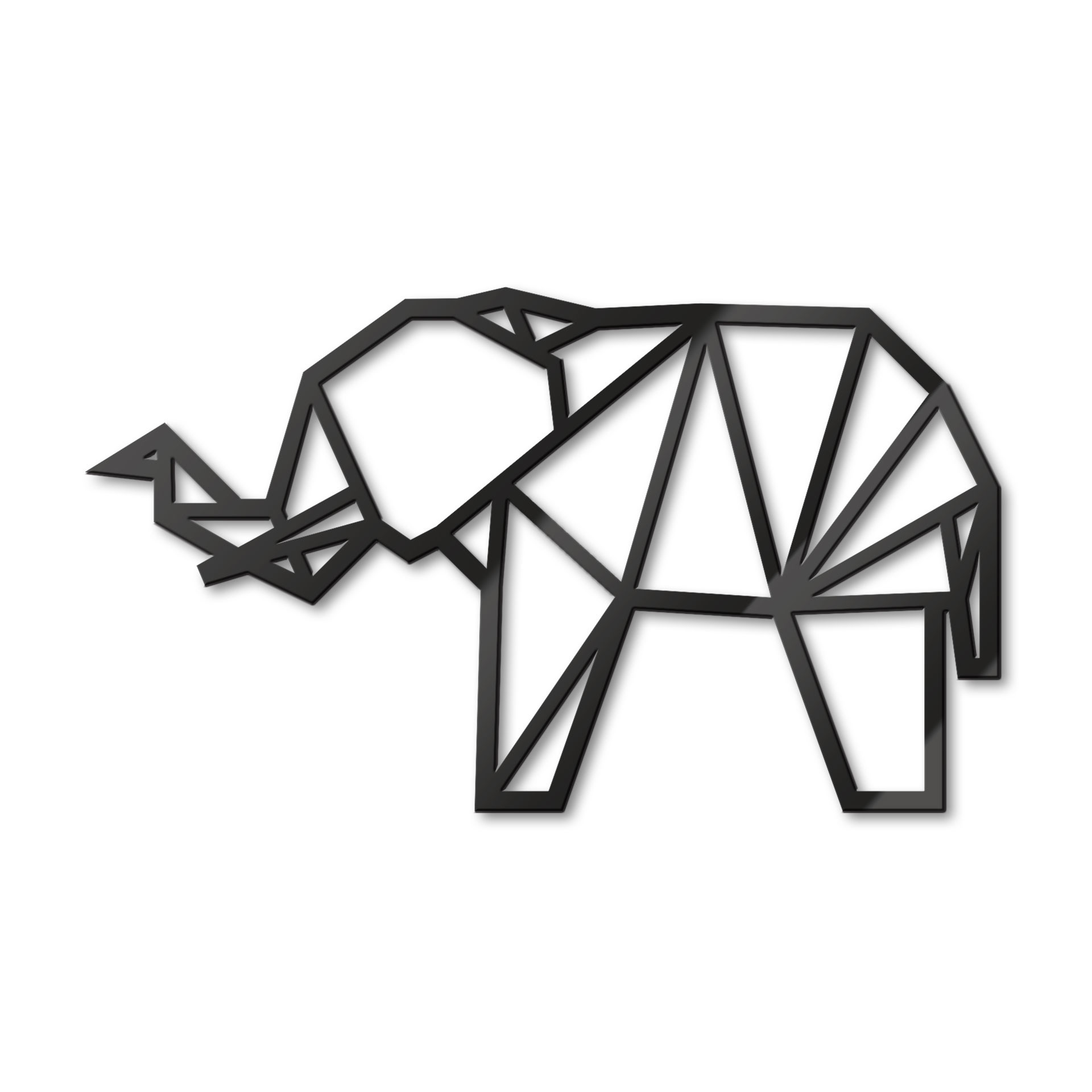 Akrylowa dekoracja Origami Elephant