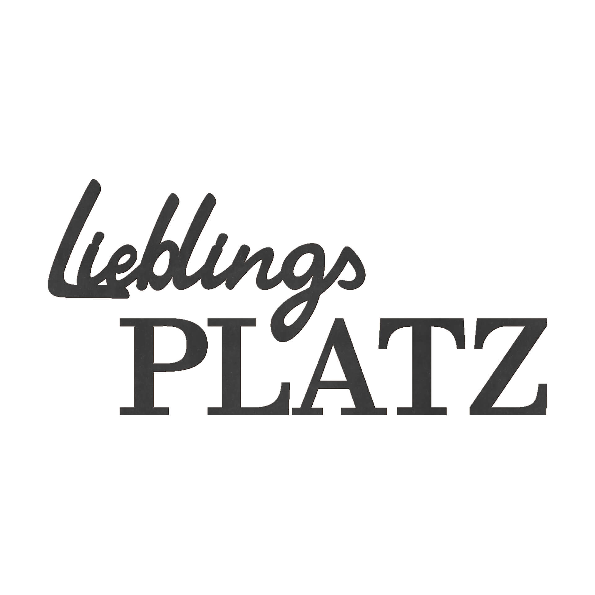 MDF - Holzdeko - Lieblingsplatz