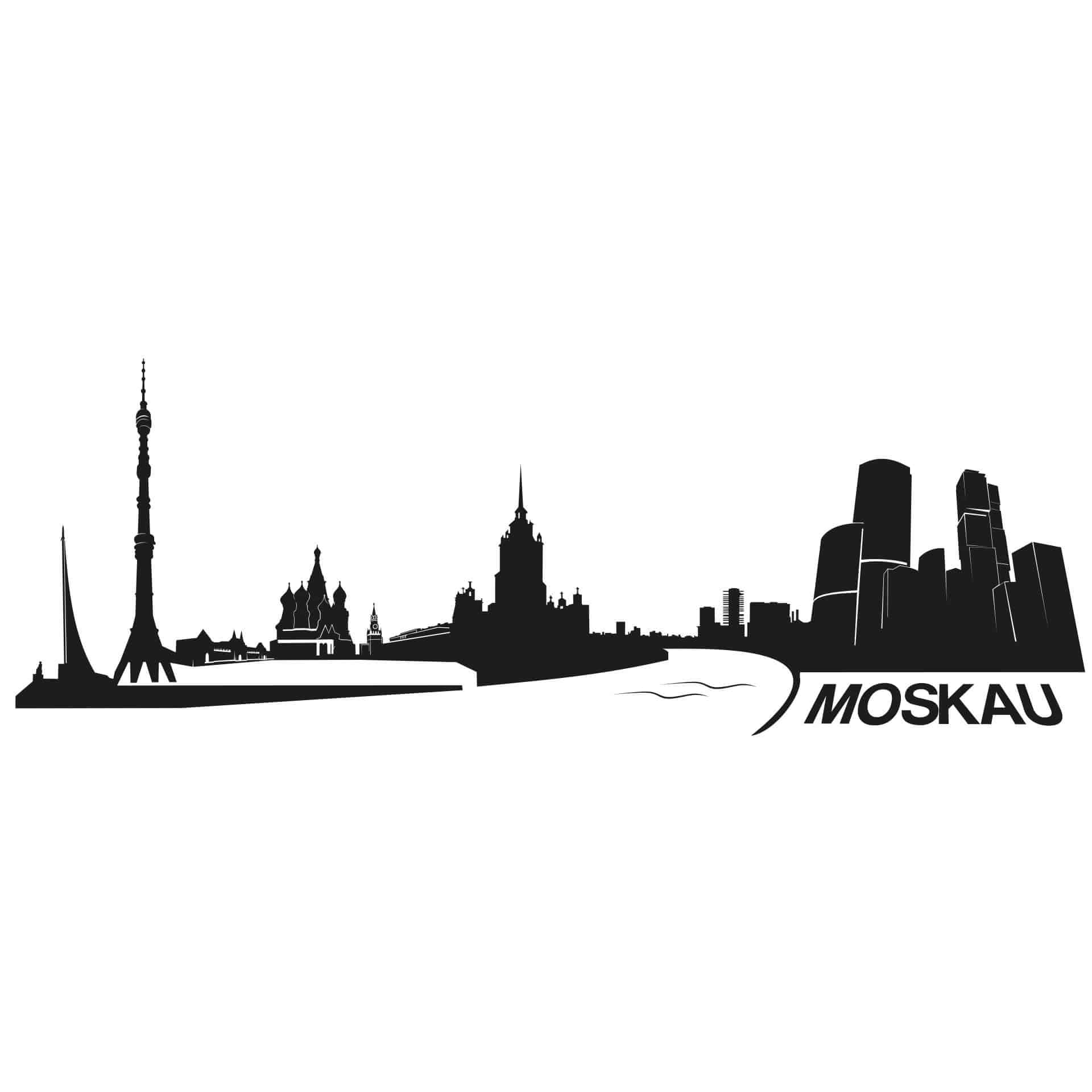 Sticker mural - Moscou Skyline