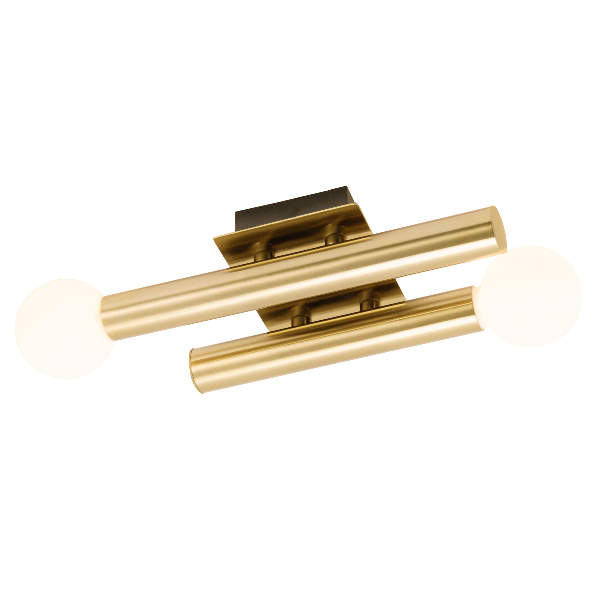 Wandleuchte Lena, gold, 7,5 x 33,5 cm, Metall Wandlampe, dimmbar