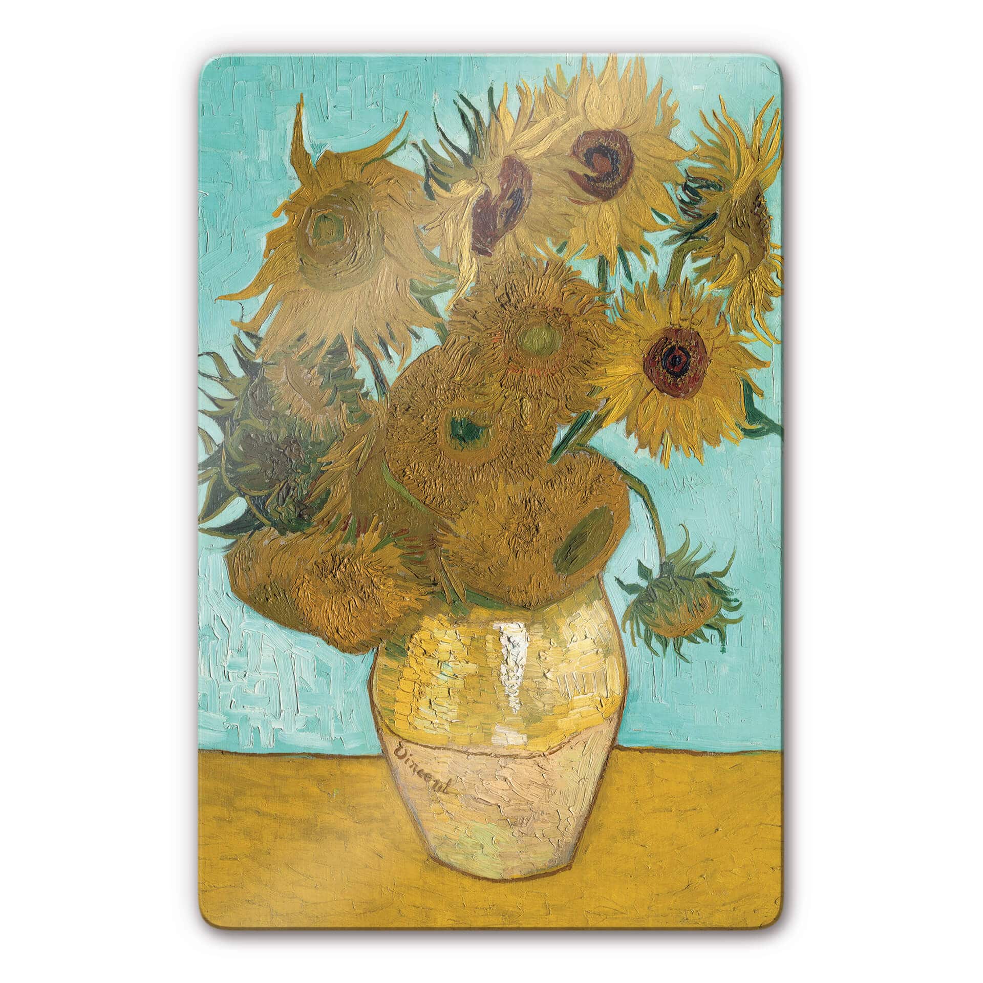 Glasbillede - van Gogh - Solsikker