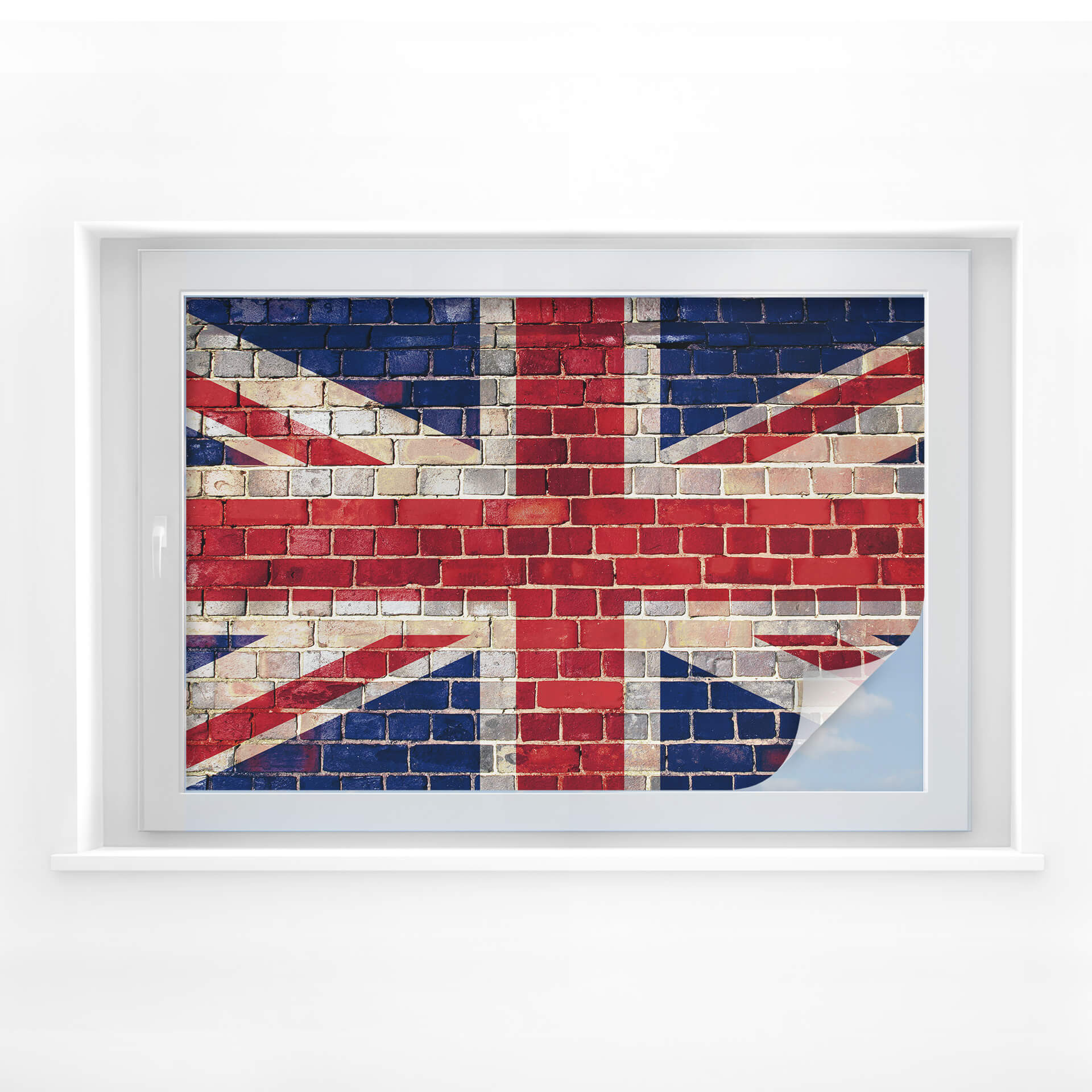 Raamfolie Union Jack Wall