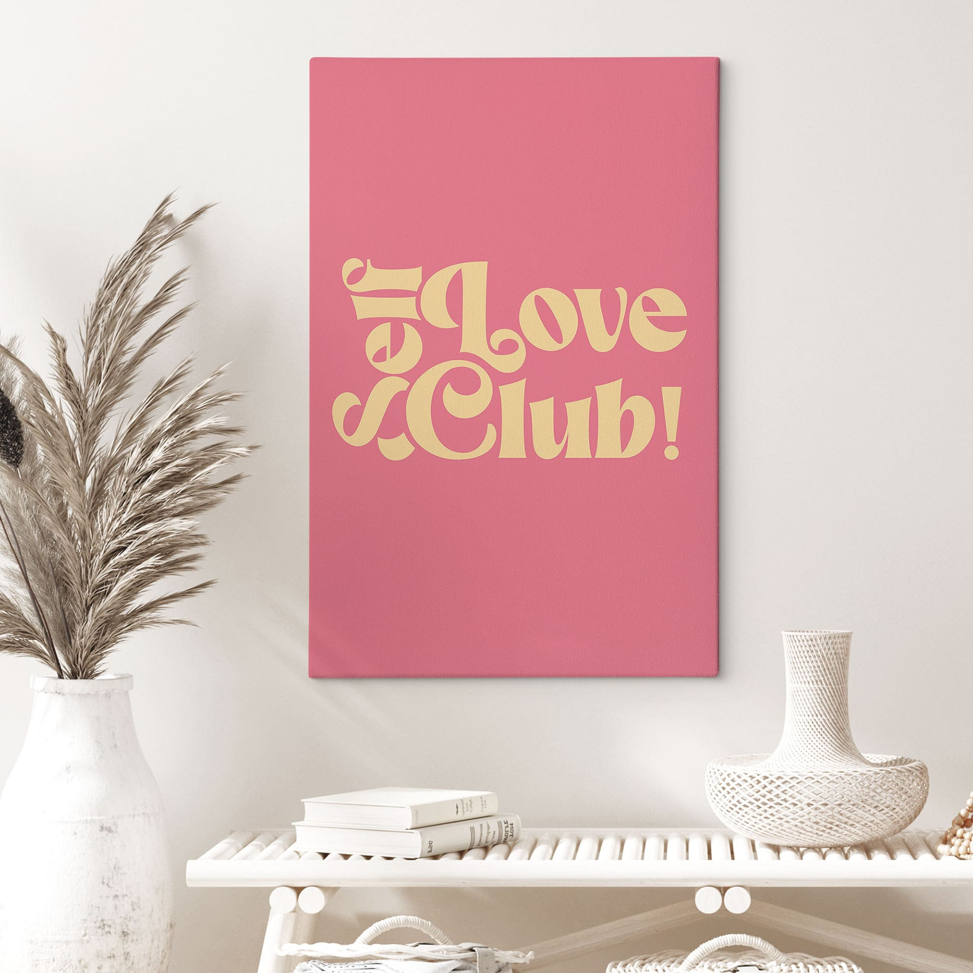 Obraz na płótnie Self Love Club Pink - Prints by Ayleen