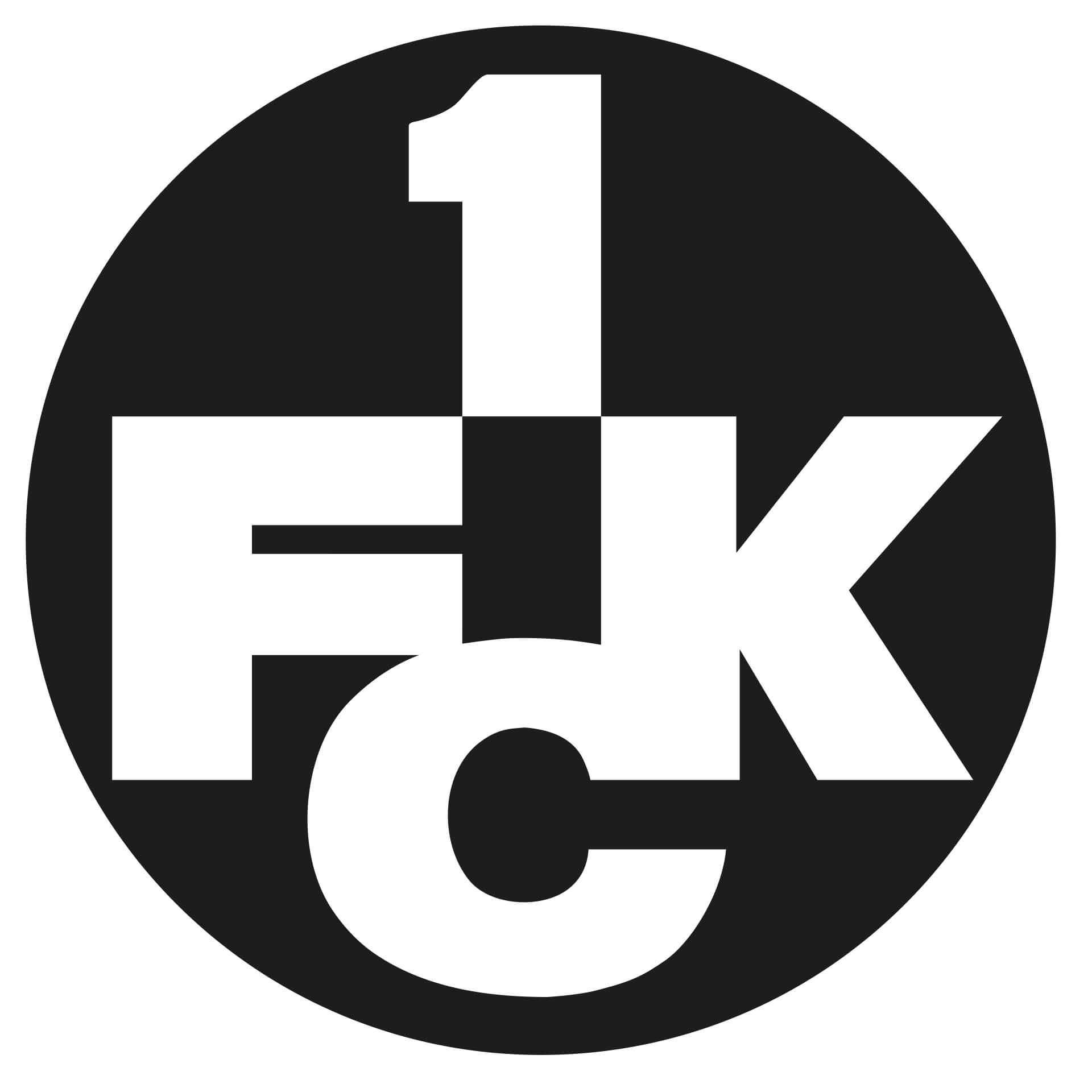Wandtattoo 1.FC Kaiserslautern Logo einfarbig