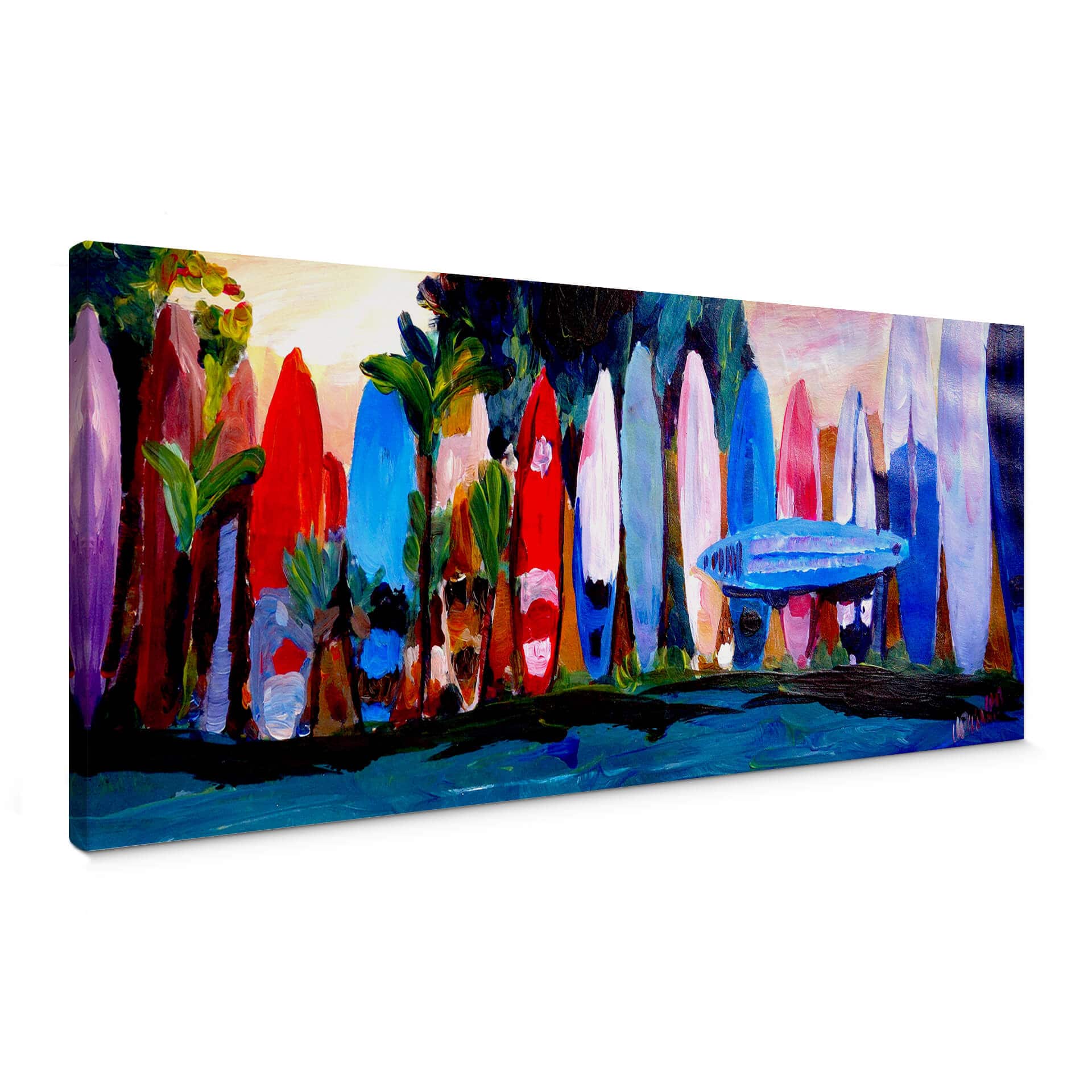 Obraz na płótnie Bleichner - Surfwall - Panorama
