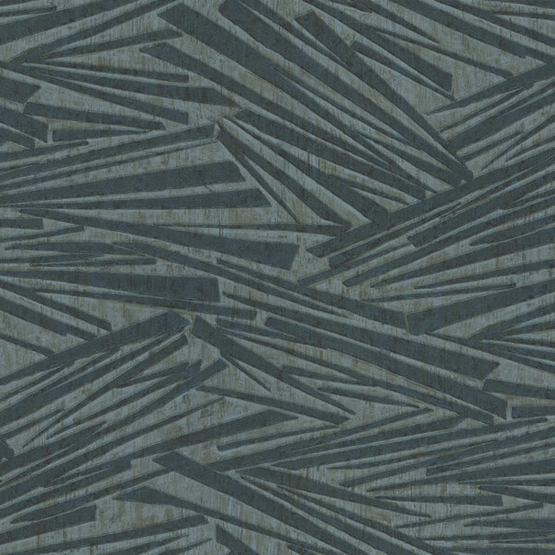 gestreept vliesbehang Sky Lounge groen metallic 10.00x1.06 m
