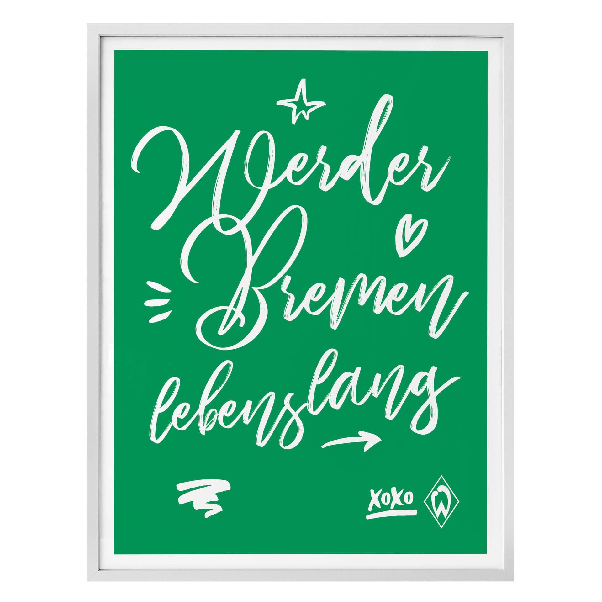 Poster Werder Bremen - Lebenslang