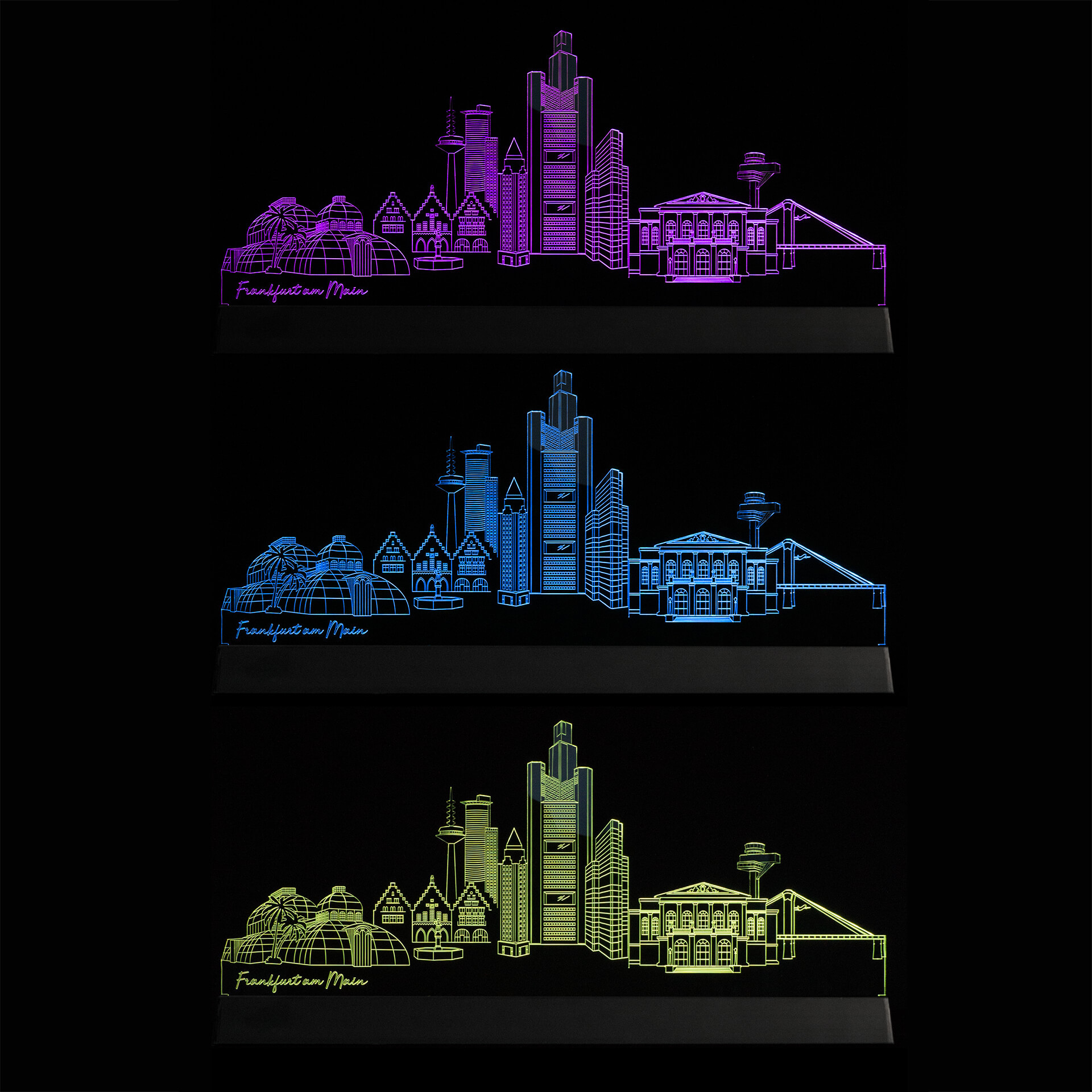 LED Skyline Frankfurt am Main