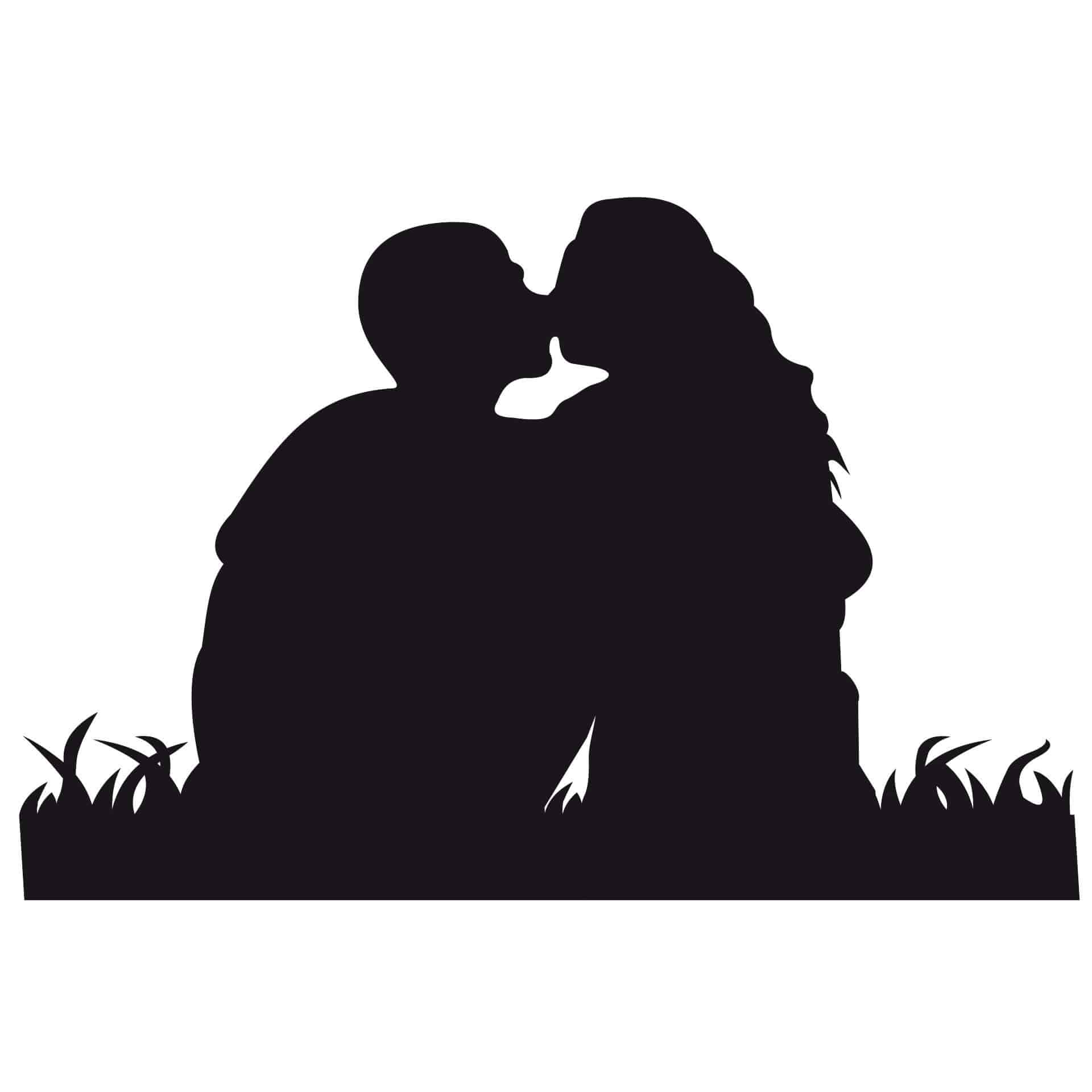 Wallsticker Kyssende Kærester 1
