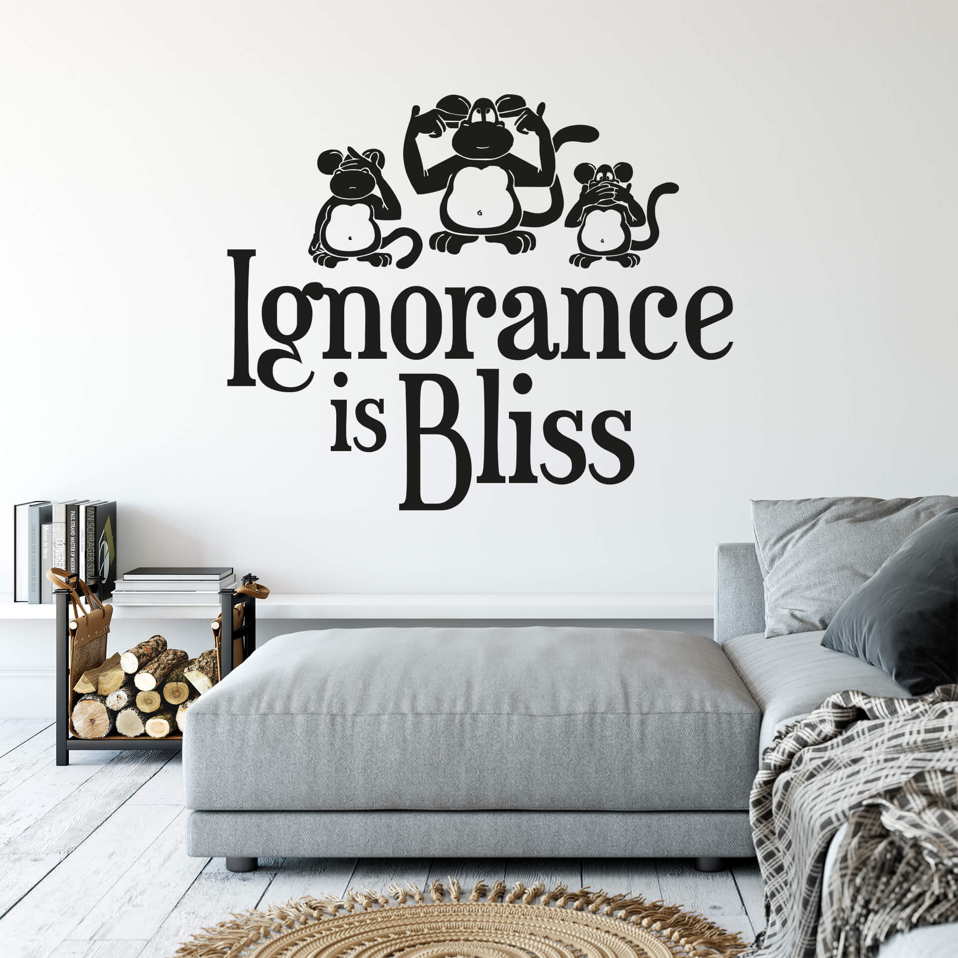 Wallsticker Ignorance is Bliss
