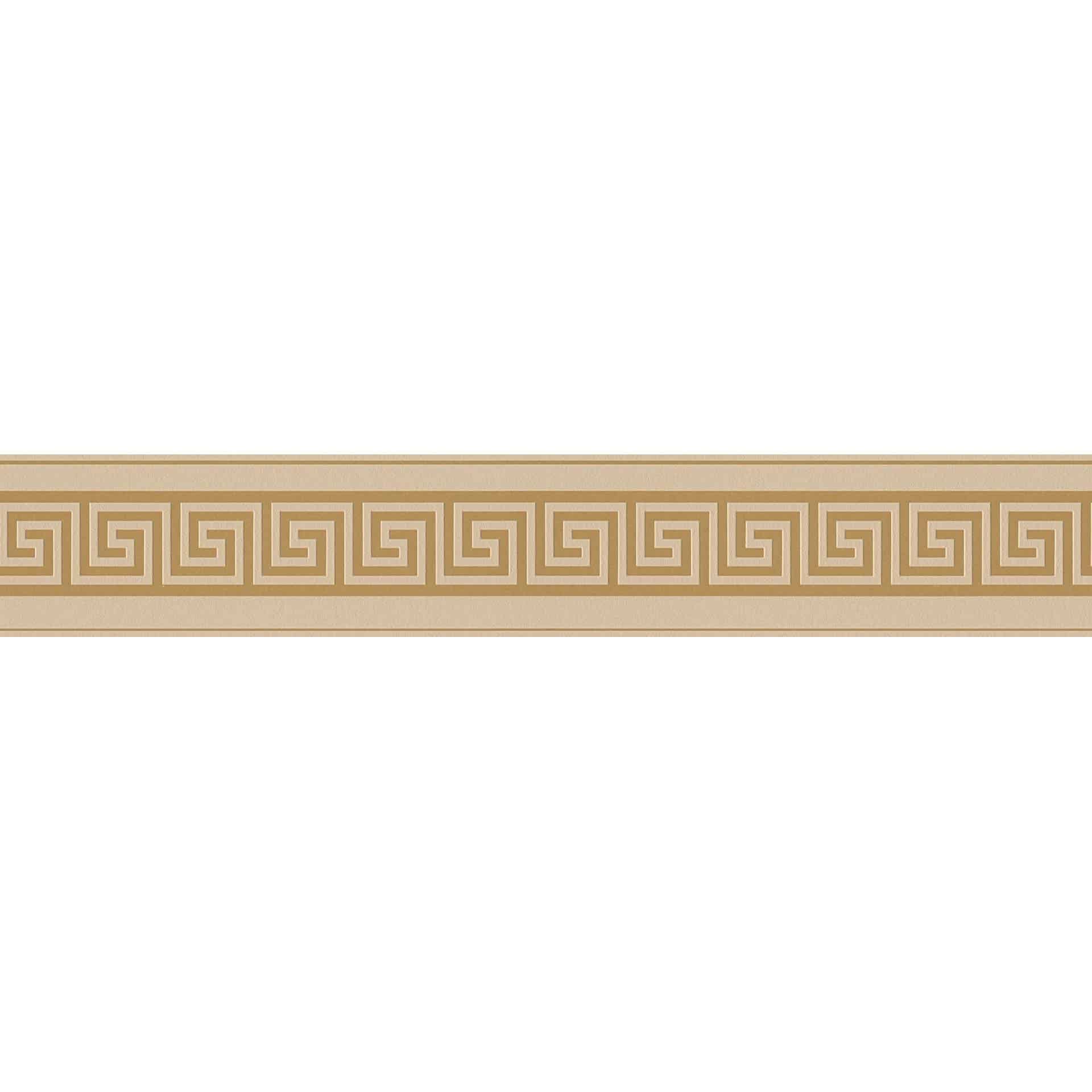 A.S. Création selbstklebende Bordüre Only Borders Mäander braun, metallic