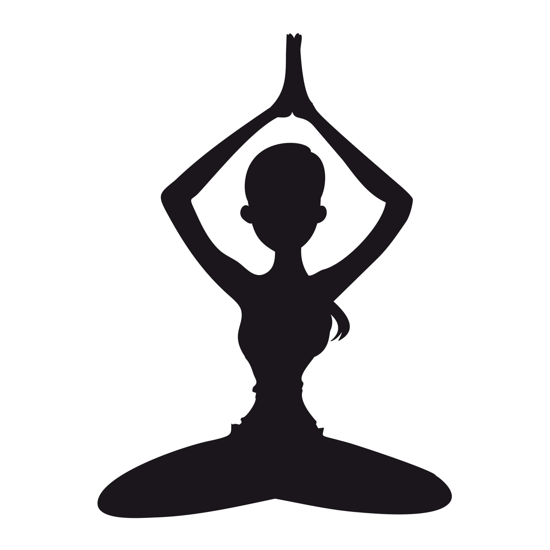 Wallsticker -  Yoga - Meditationsstilling 01