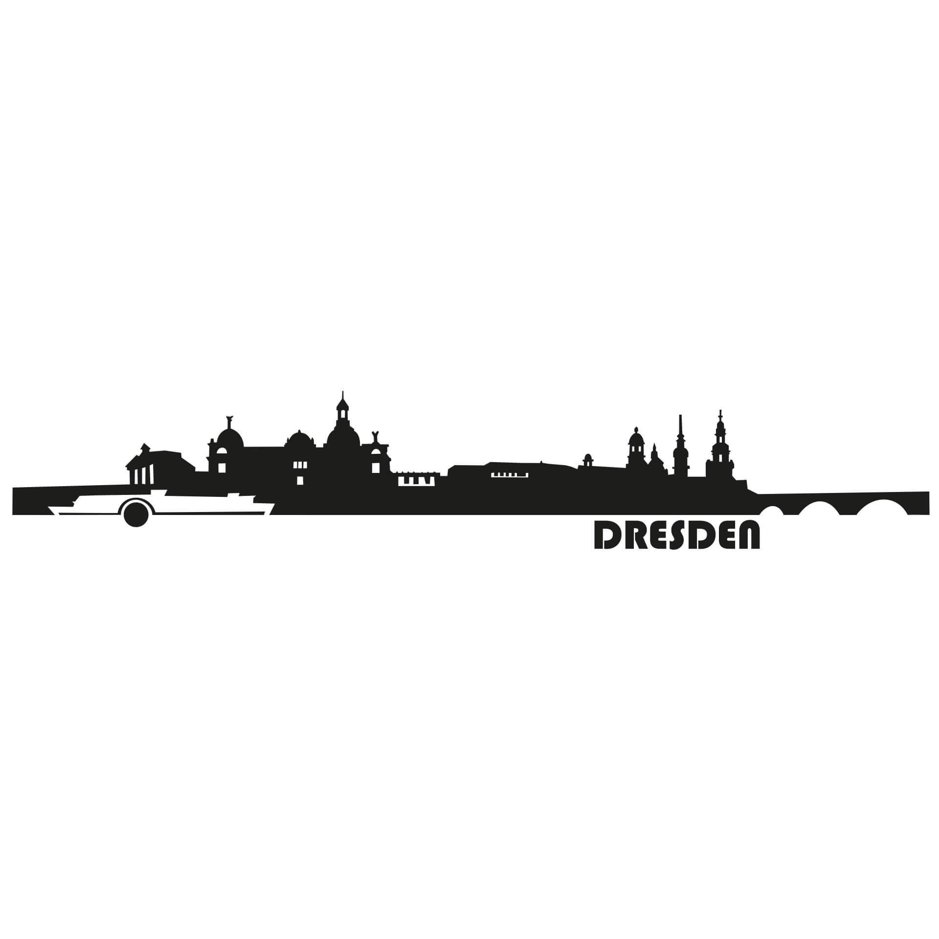 Wandtattoo Dresden Skyline