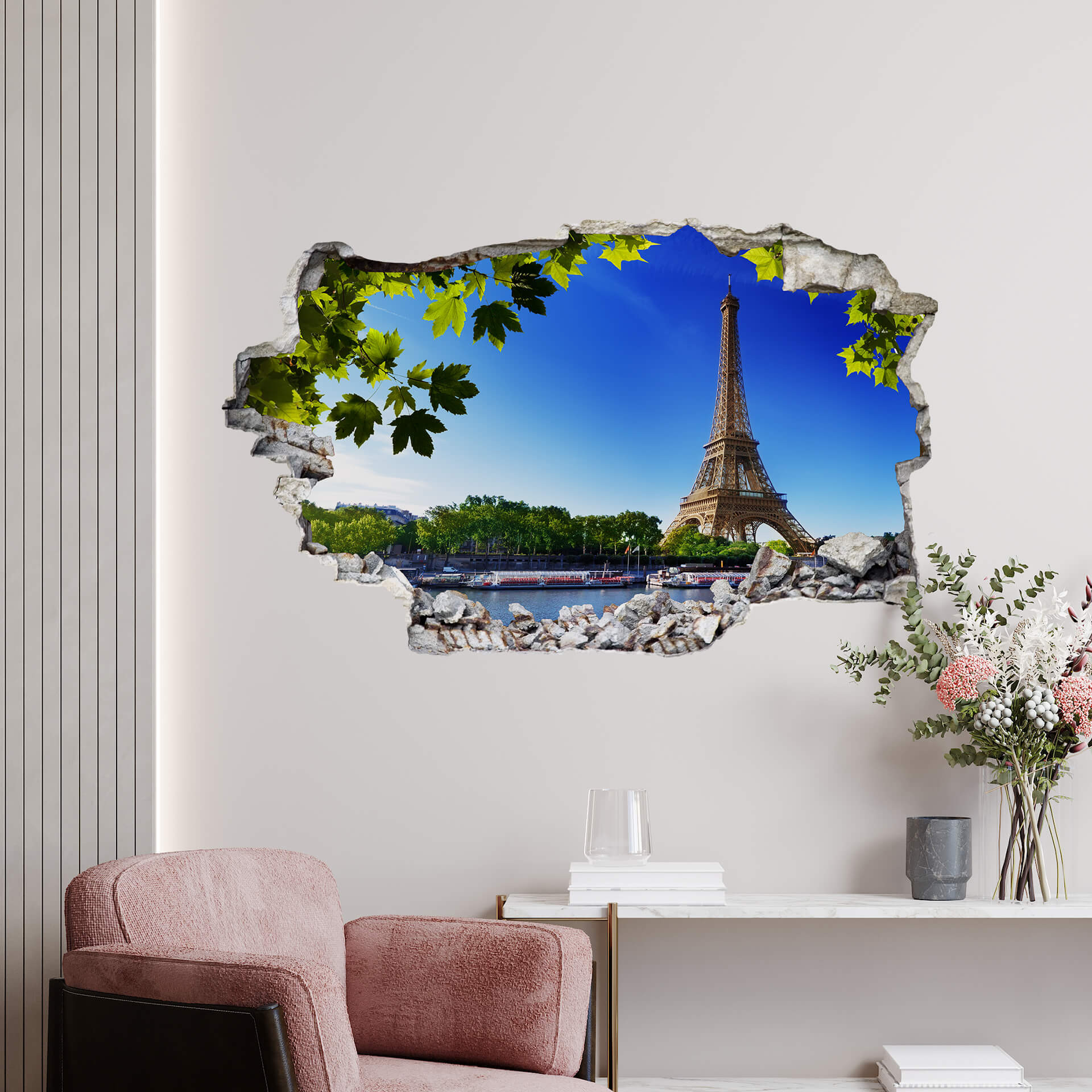 3D Wallsticker Sommer i Paris