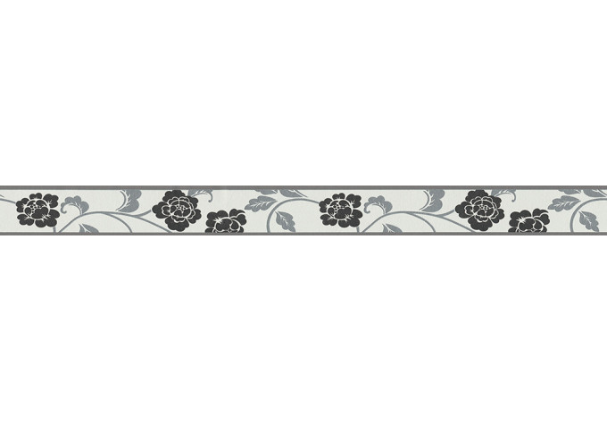 Bordo decorativo A.S. Création Only Borders 8 colore metallizzato, nero, bianco