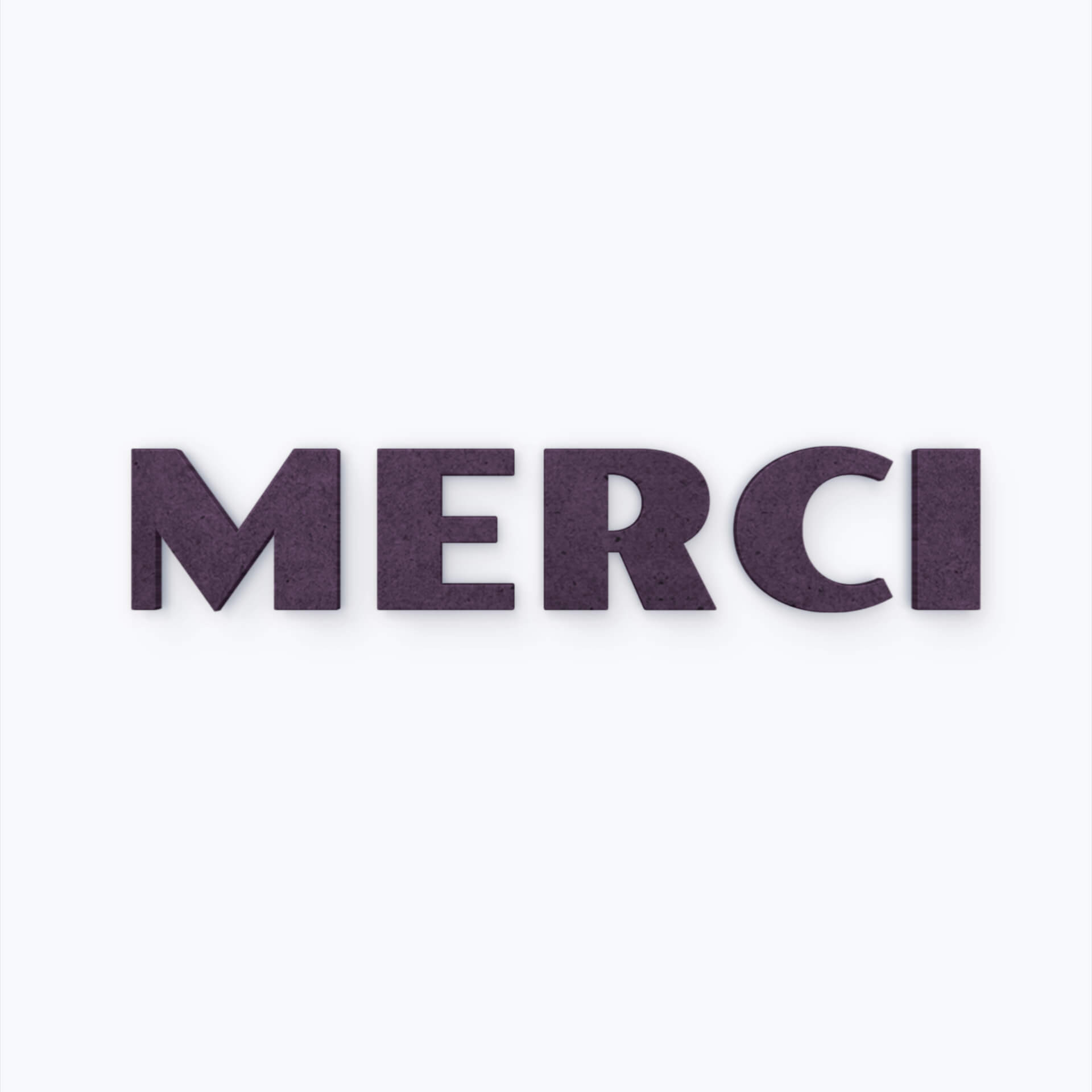 MDF bogstaver - Merci