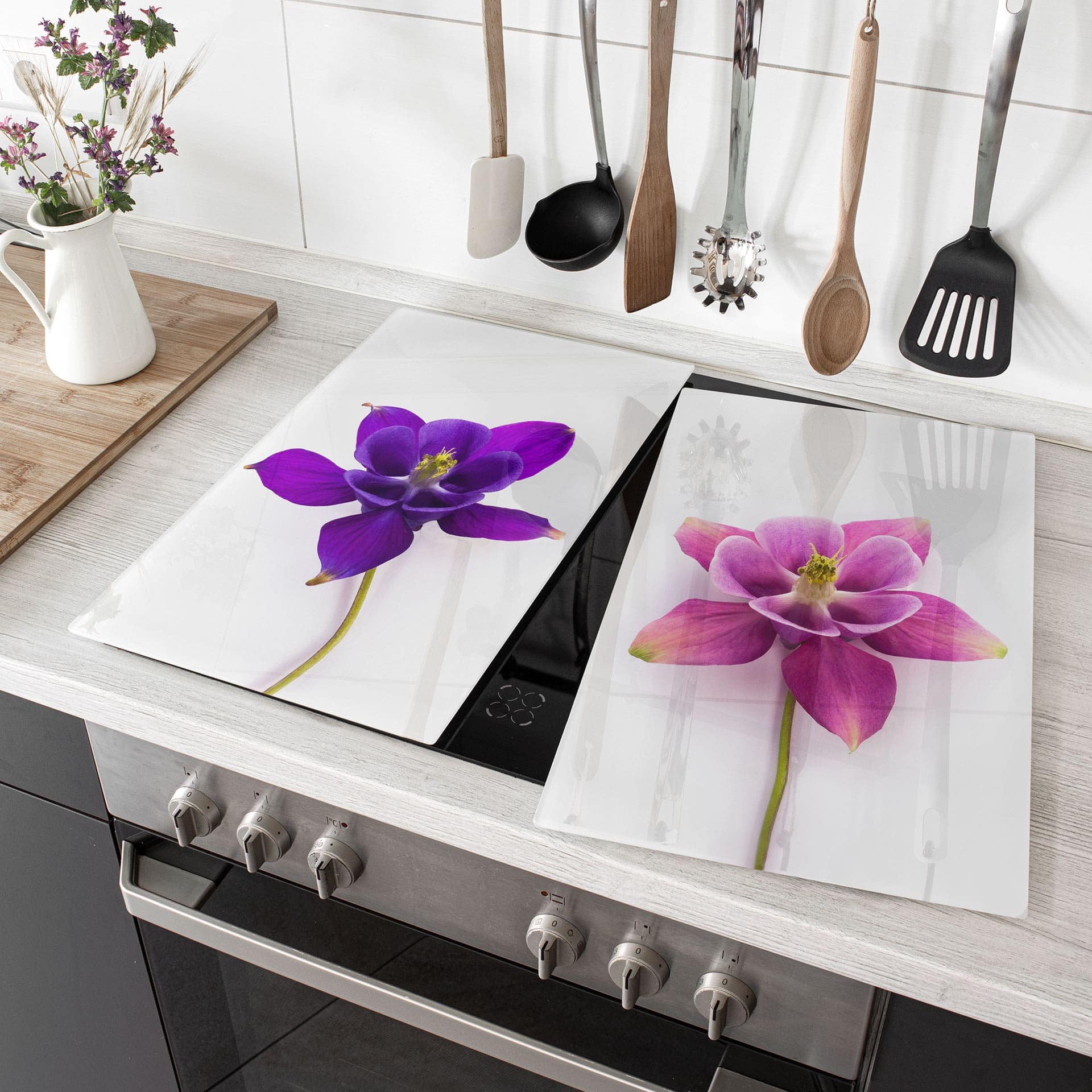 Piastre copri-fornelli - Orchidee