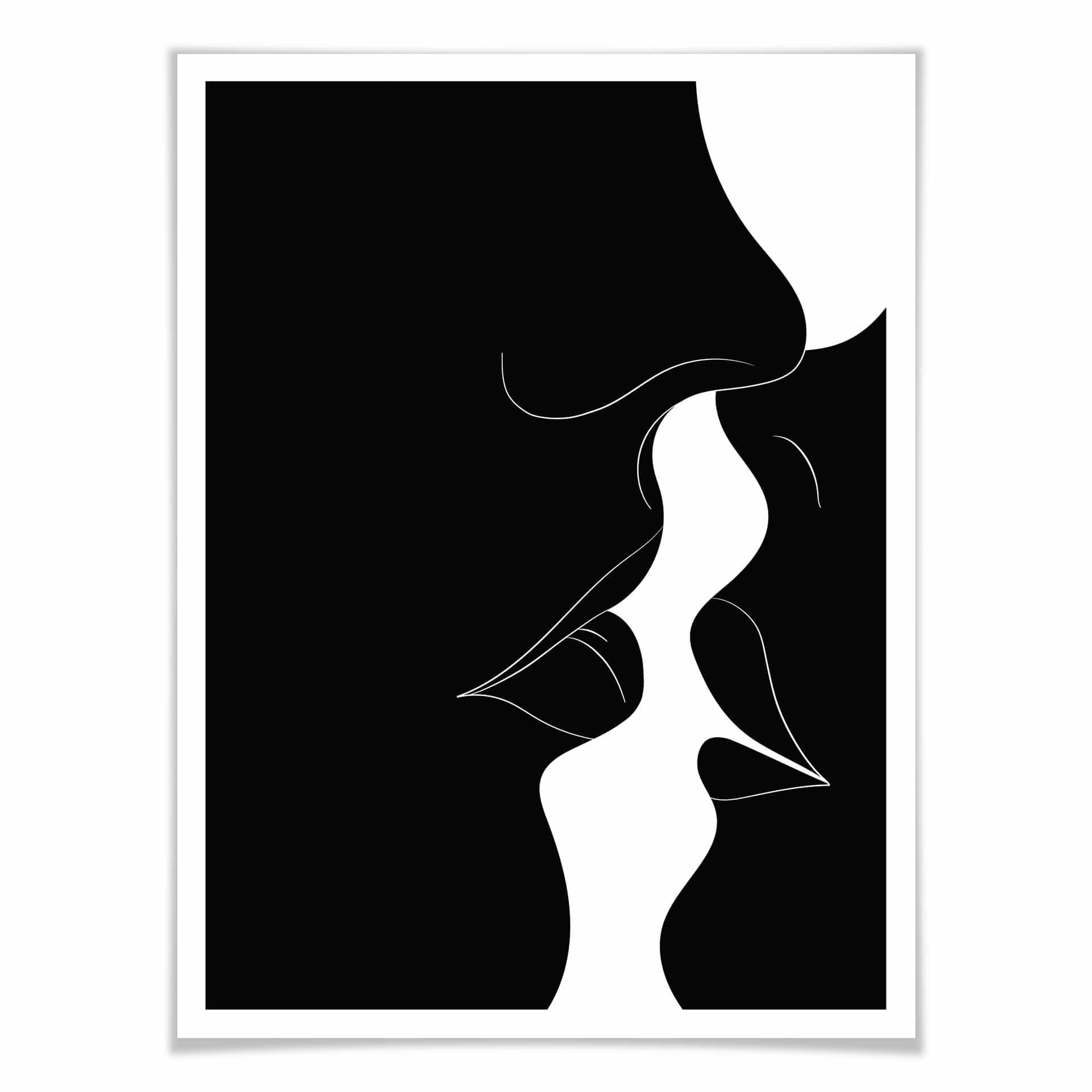 Plakat Nordic Creators - Black Kiss