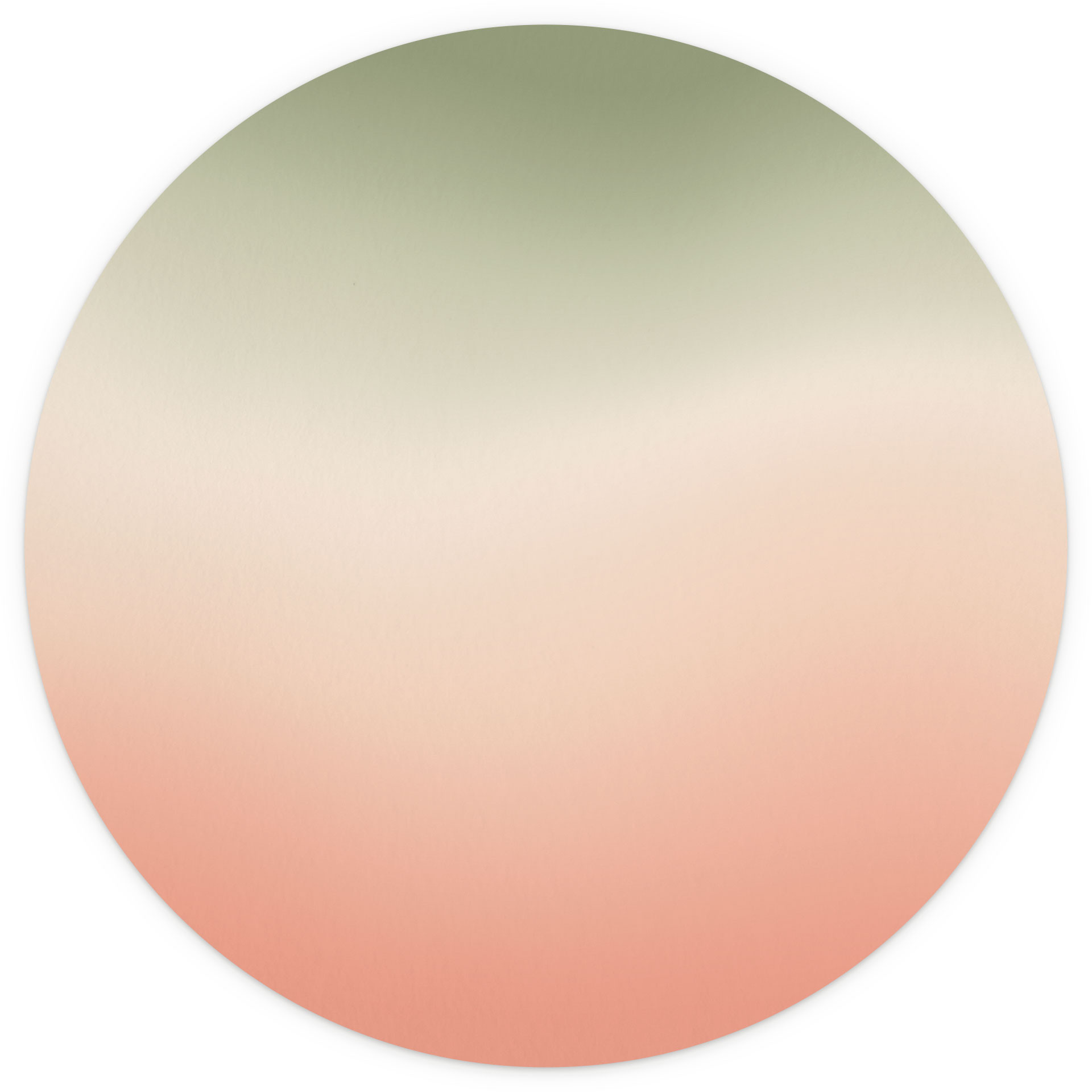 Behangcirkel Ombre - Watermeloen - vliesbehang/zelfklevend vliesbehang
