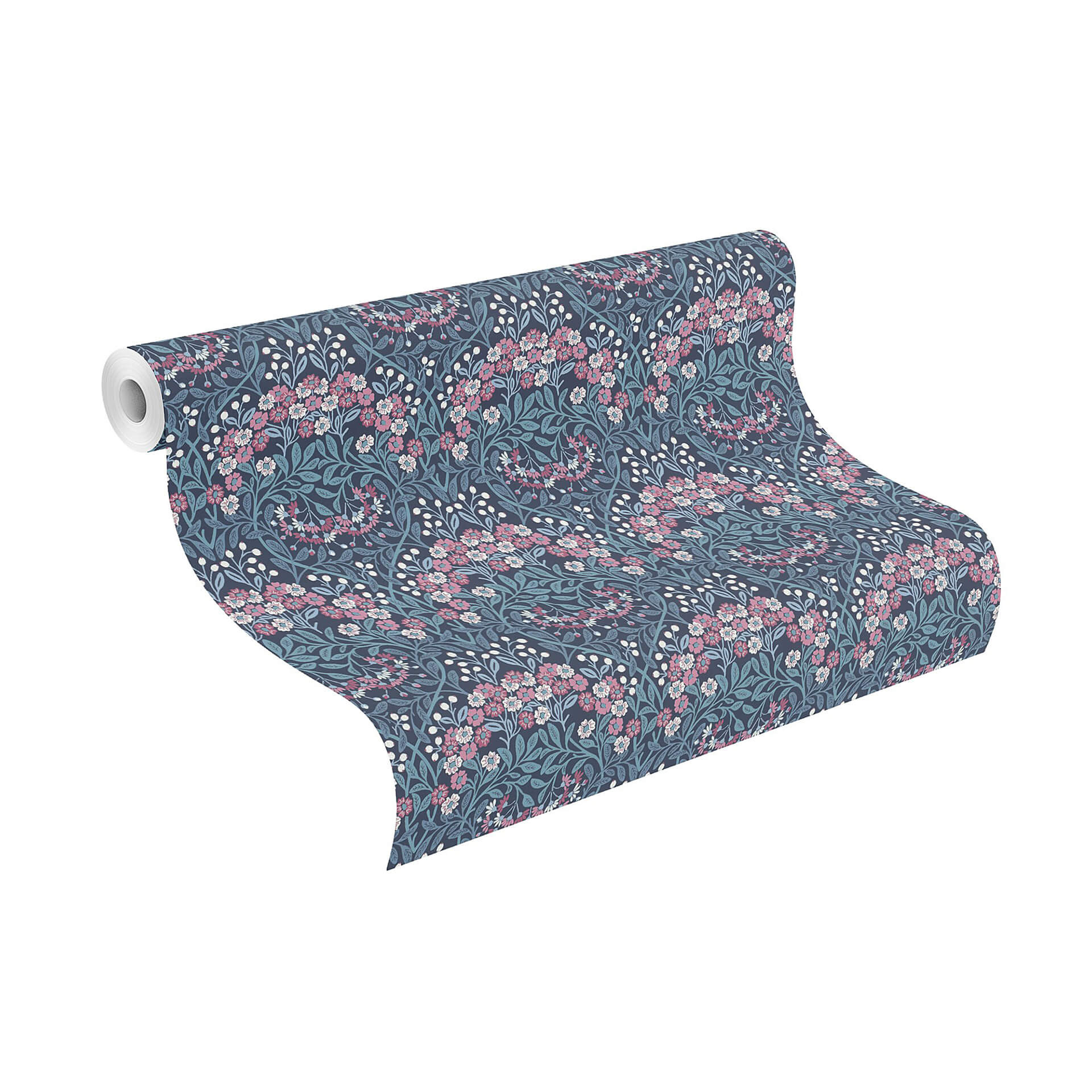 Rasch Vliesbehang Sophia, donkerblauw