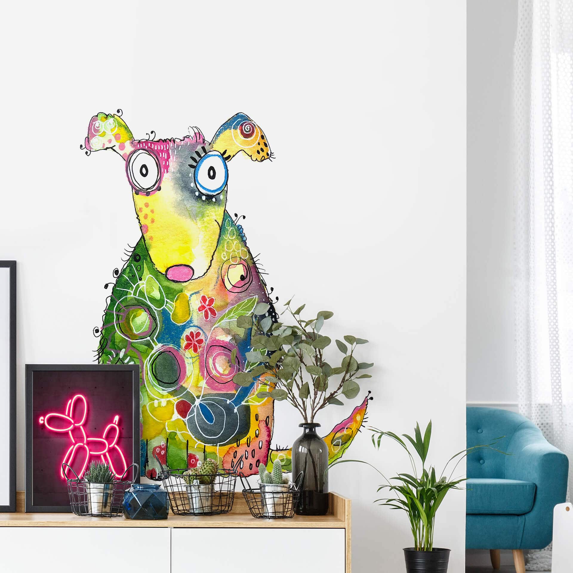 Wandtattoo Hagenmeyer - Happy Dog