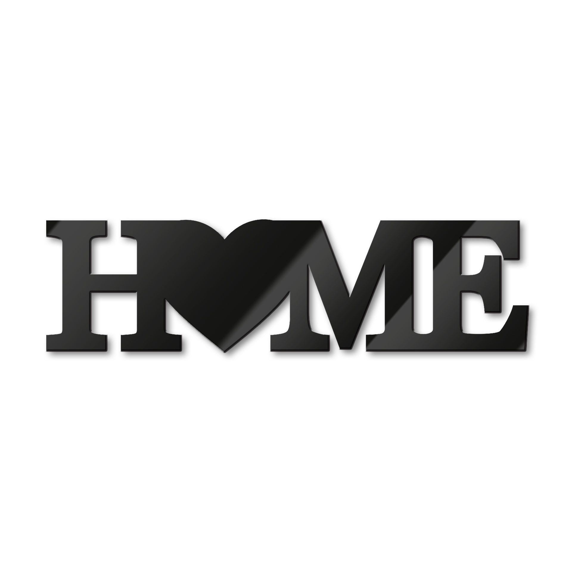 Litery akrylowe Home - Serce